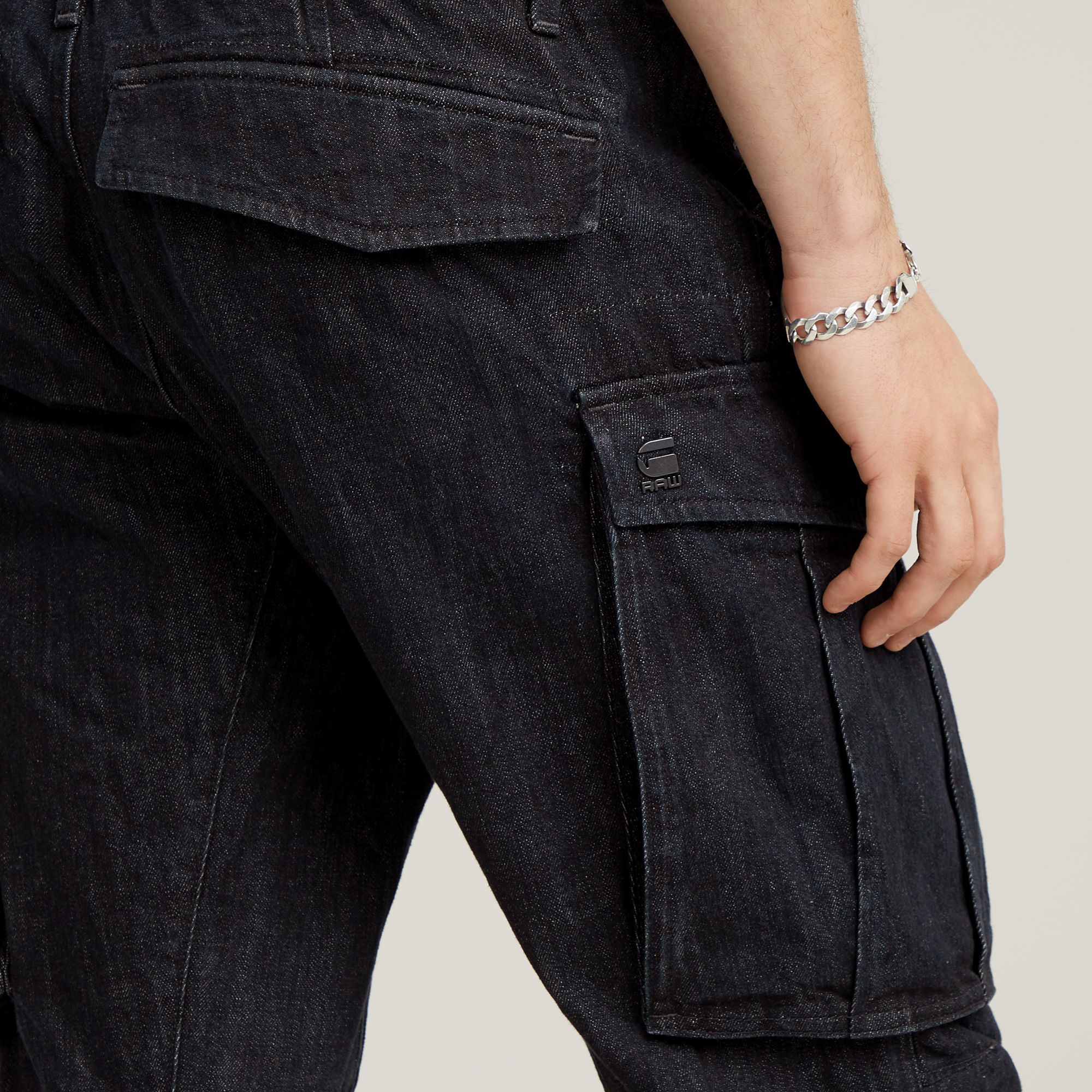 G-Star RAW Rovic Zip 3D Regular Tapered Denim Jeans Zwart Heren