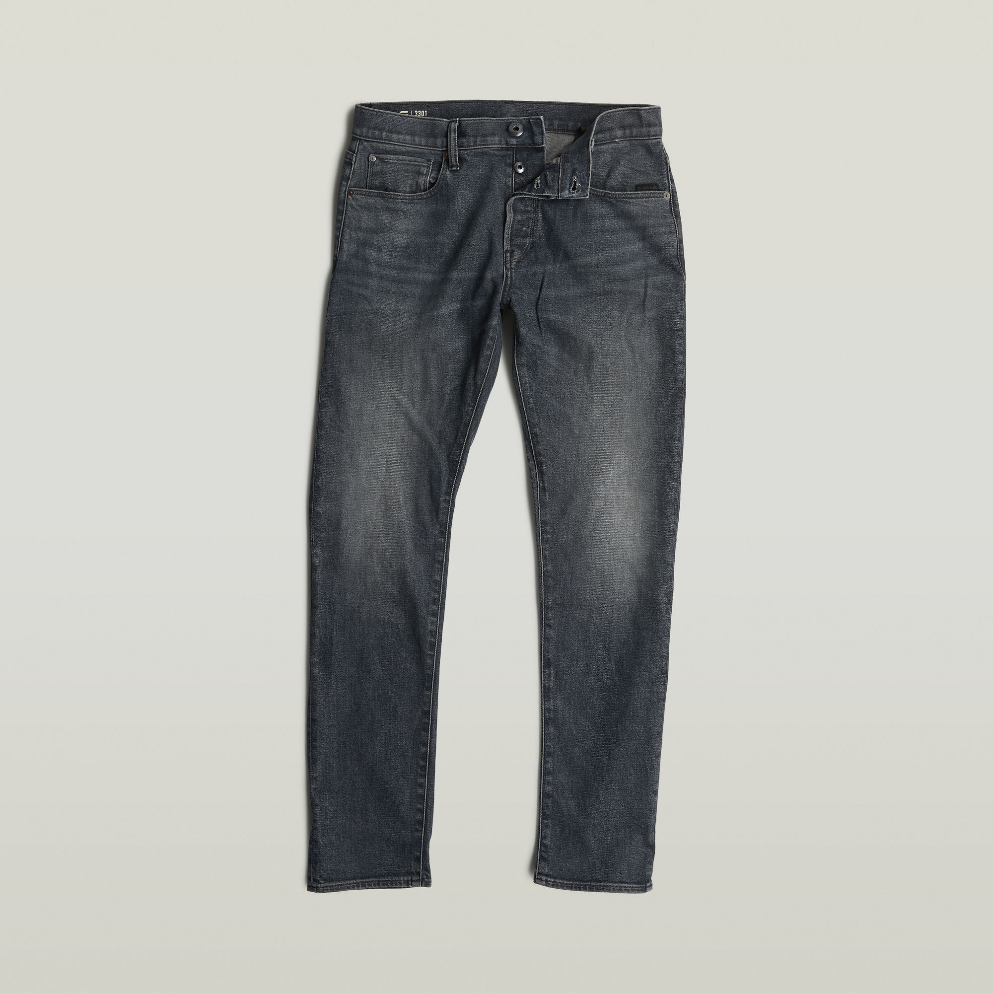G-Star RAW 3301 Slim Jeans Donkerblauw Heren