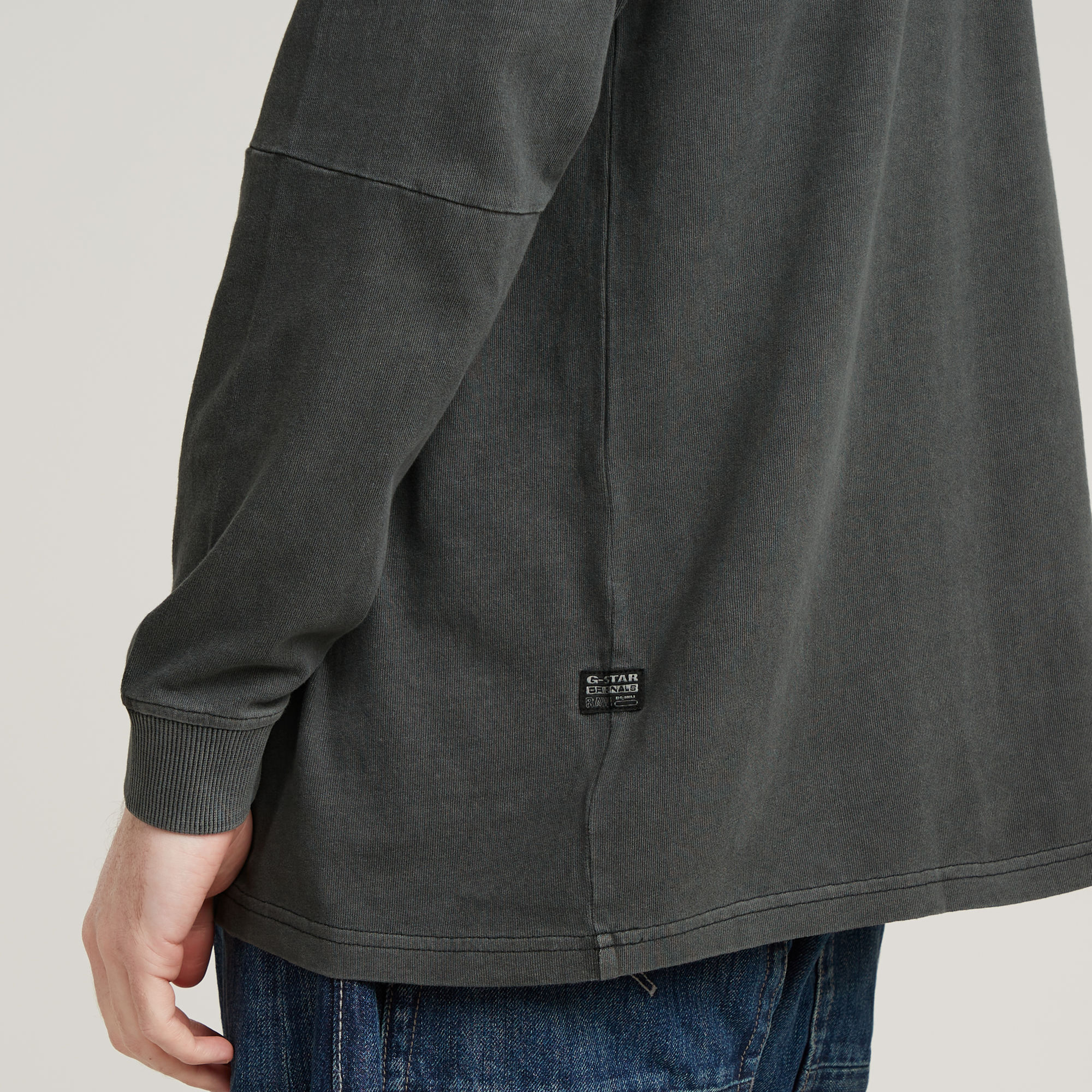 G-Star RAW Pigment Dye Loose T-Shirt Zwart Heren