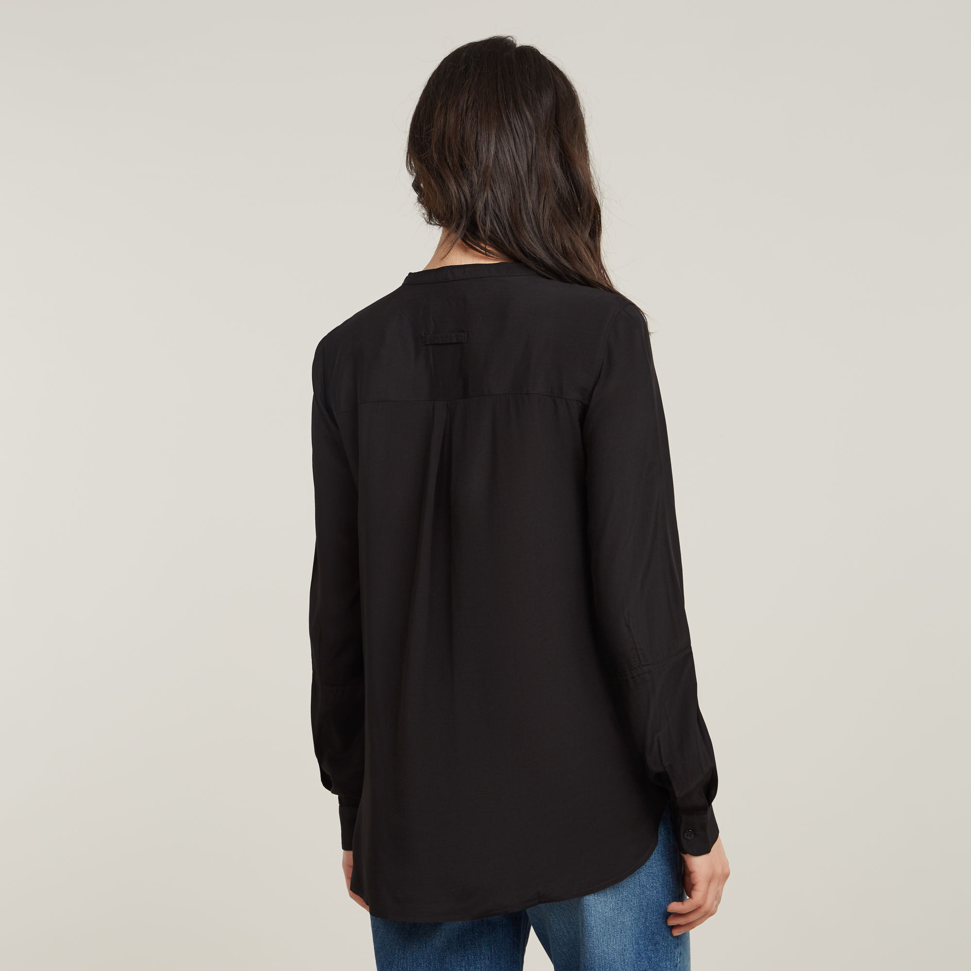 G-Star RAW Half Placket Top Zwart Dames