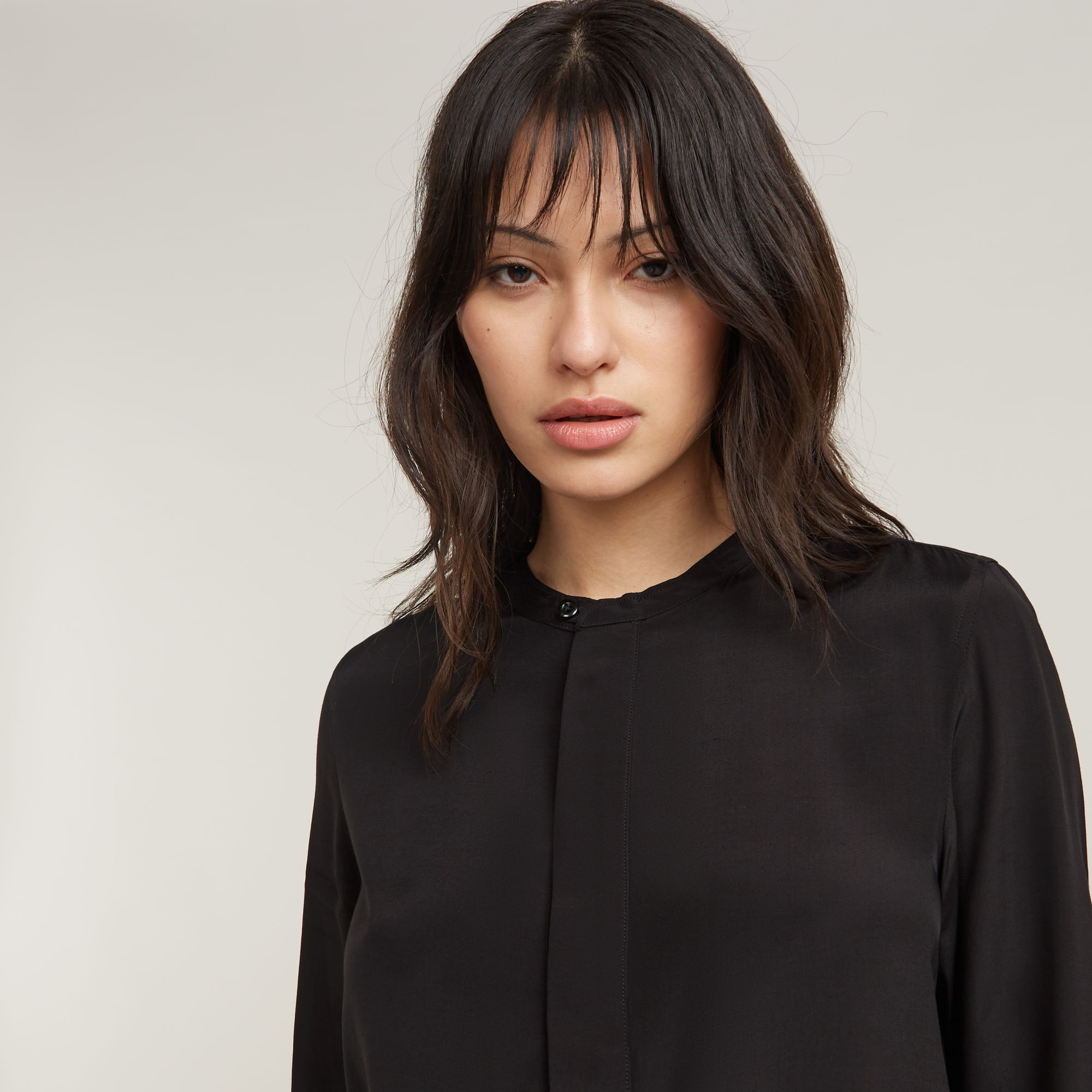G-Star RAW Half Placket Top Zwart Dames