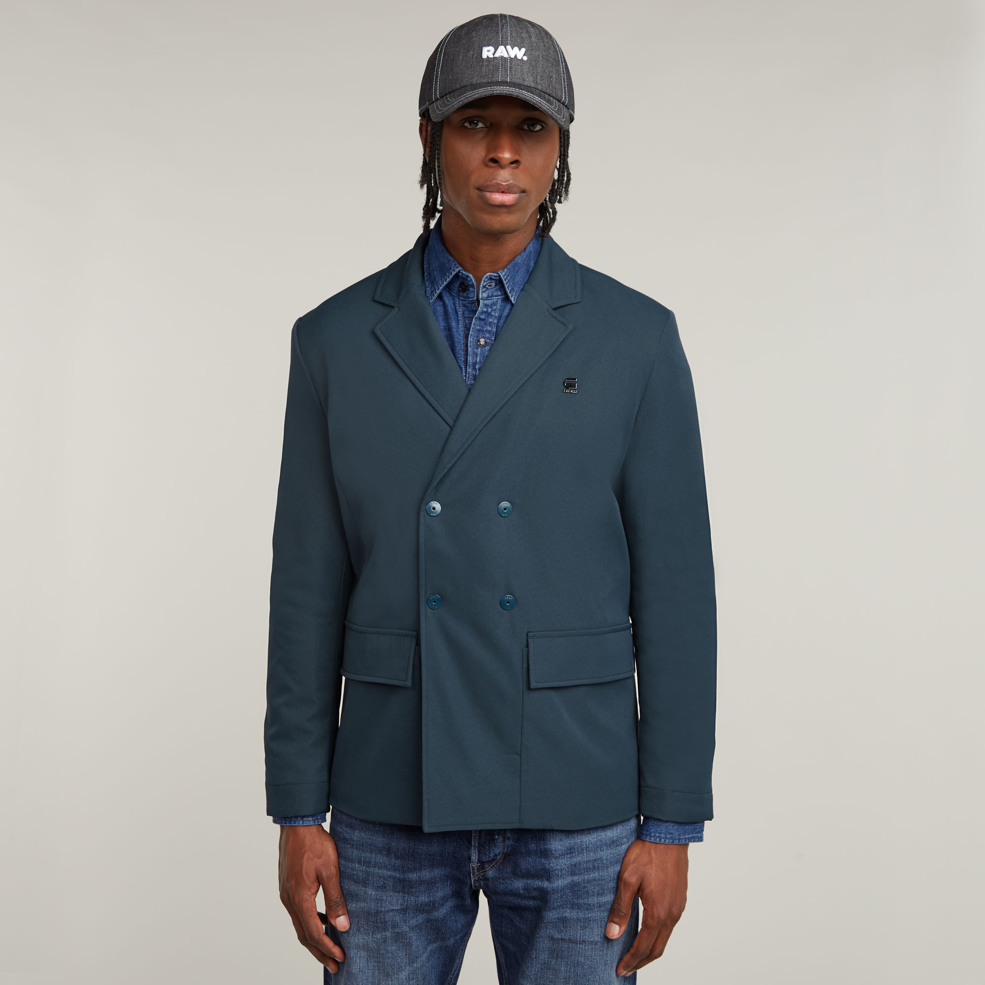 G-Star RAW Tech Blazer Donkerblauw Heren