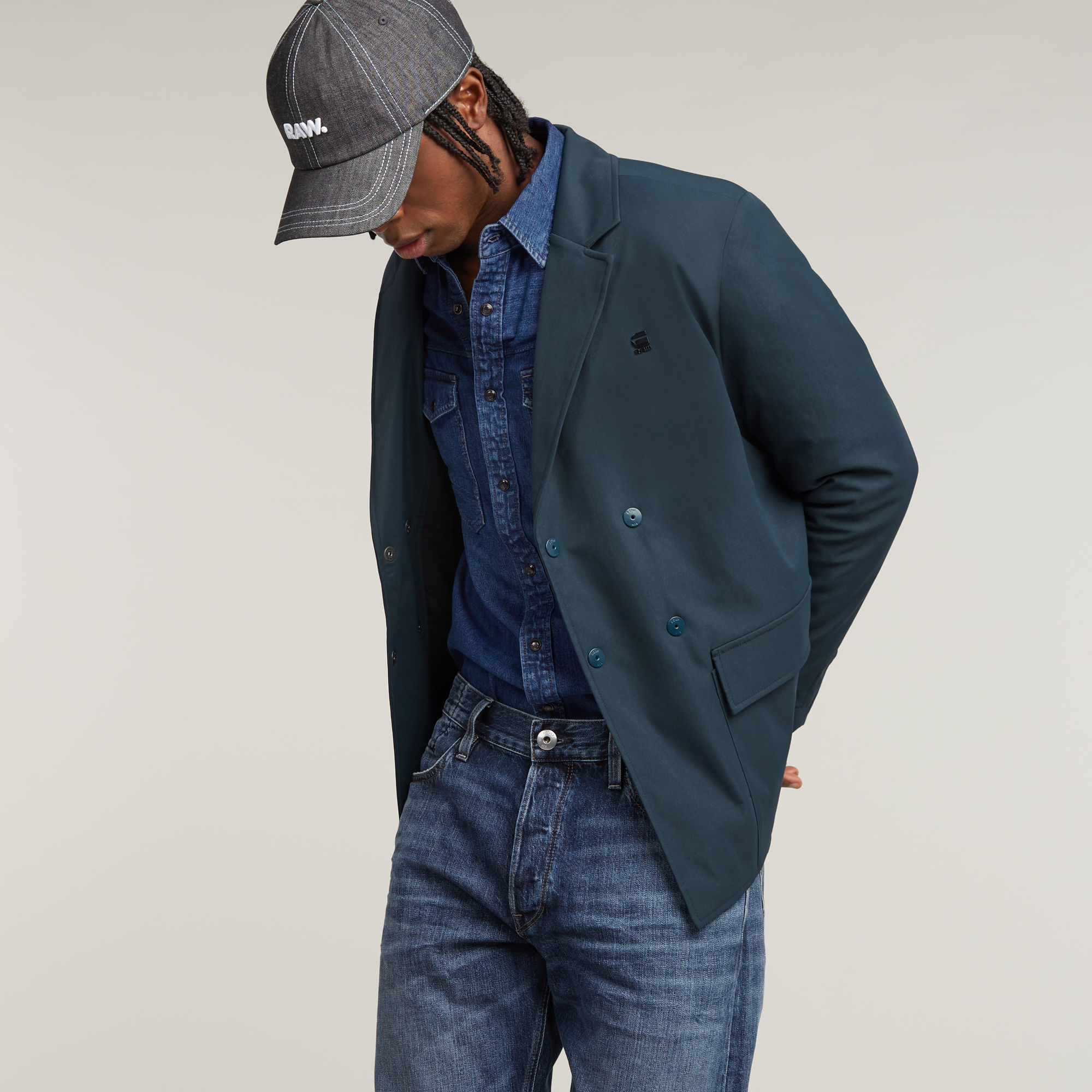 G-Star RAW Tech Blazer Donkerblauw Heren