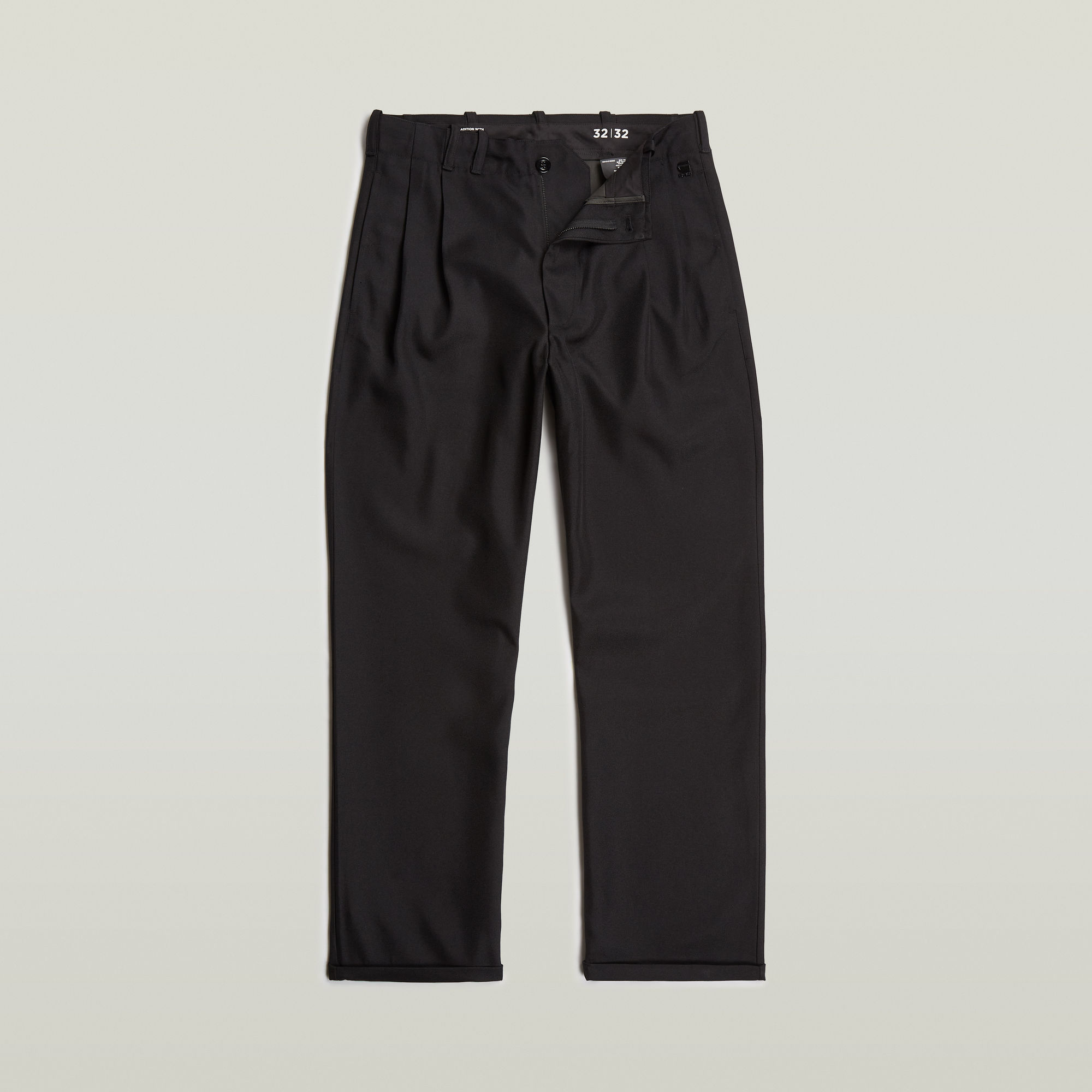 G-Star RAW Pleated Chino Relaxed Zwart Heren
