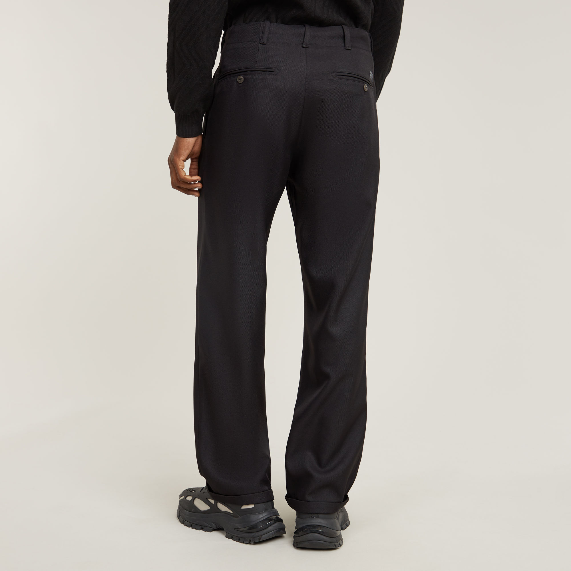G-Star RAW Pleated Chino Relaxed Zwart Heren
