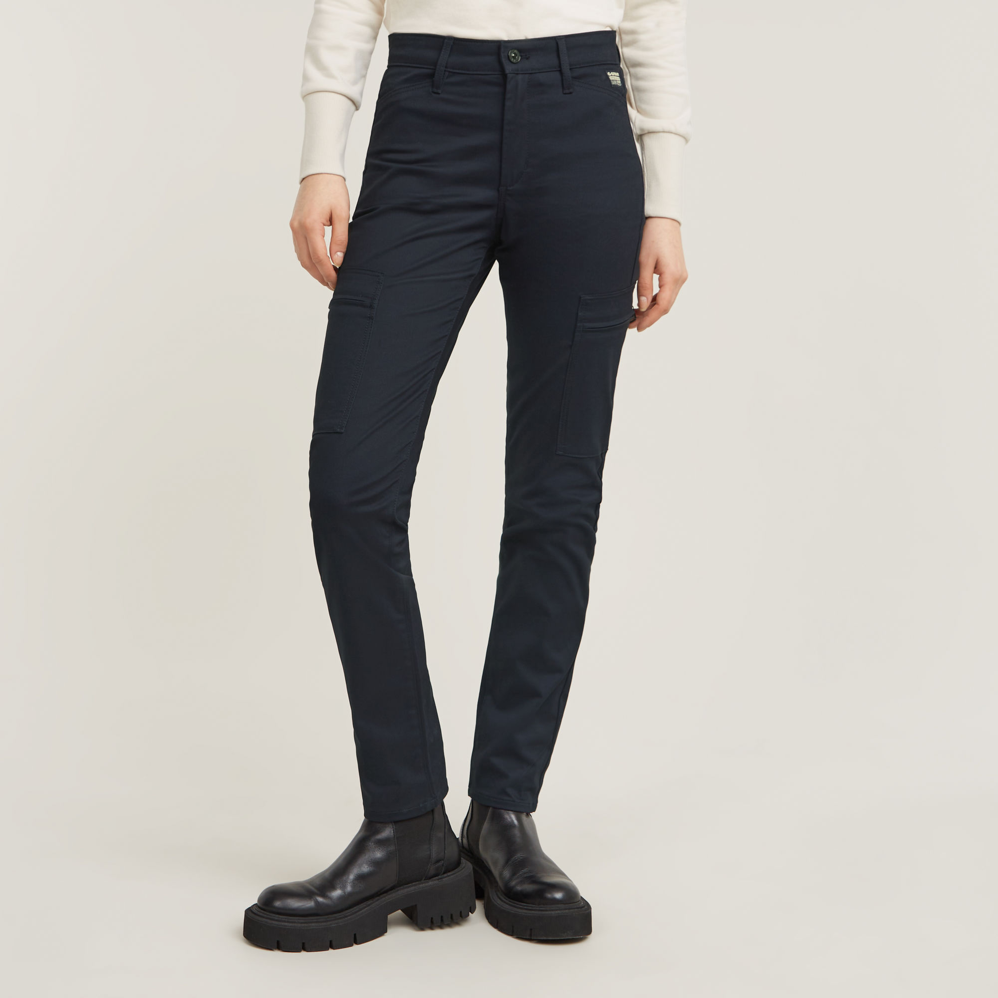 Skinny Cargo Pants 2.0 - Dunkelblau - Damen