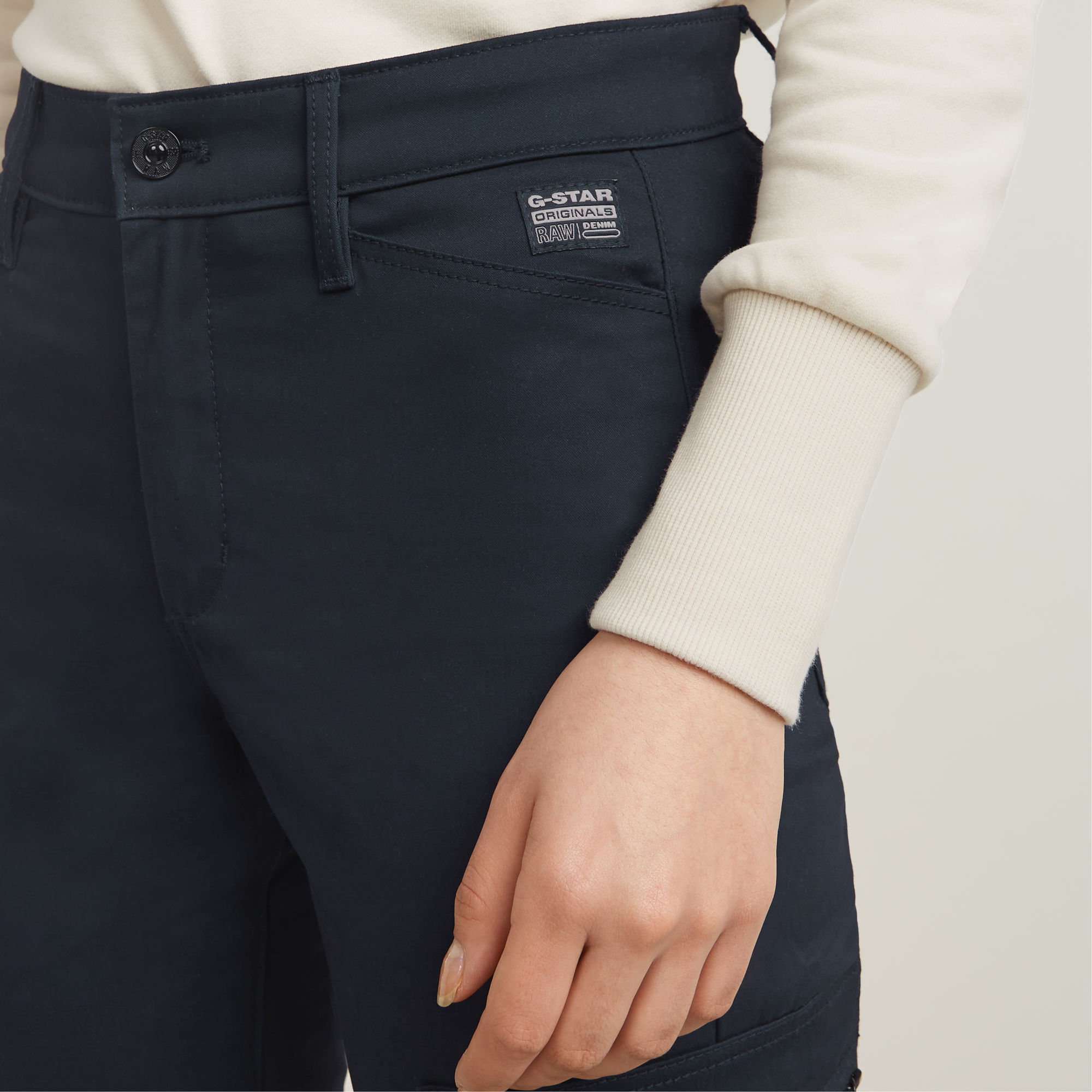 G-Star RAW Skinny Cargo Broek 2.0 Donkerblauw Dames
