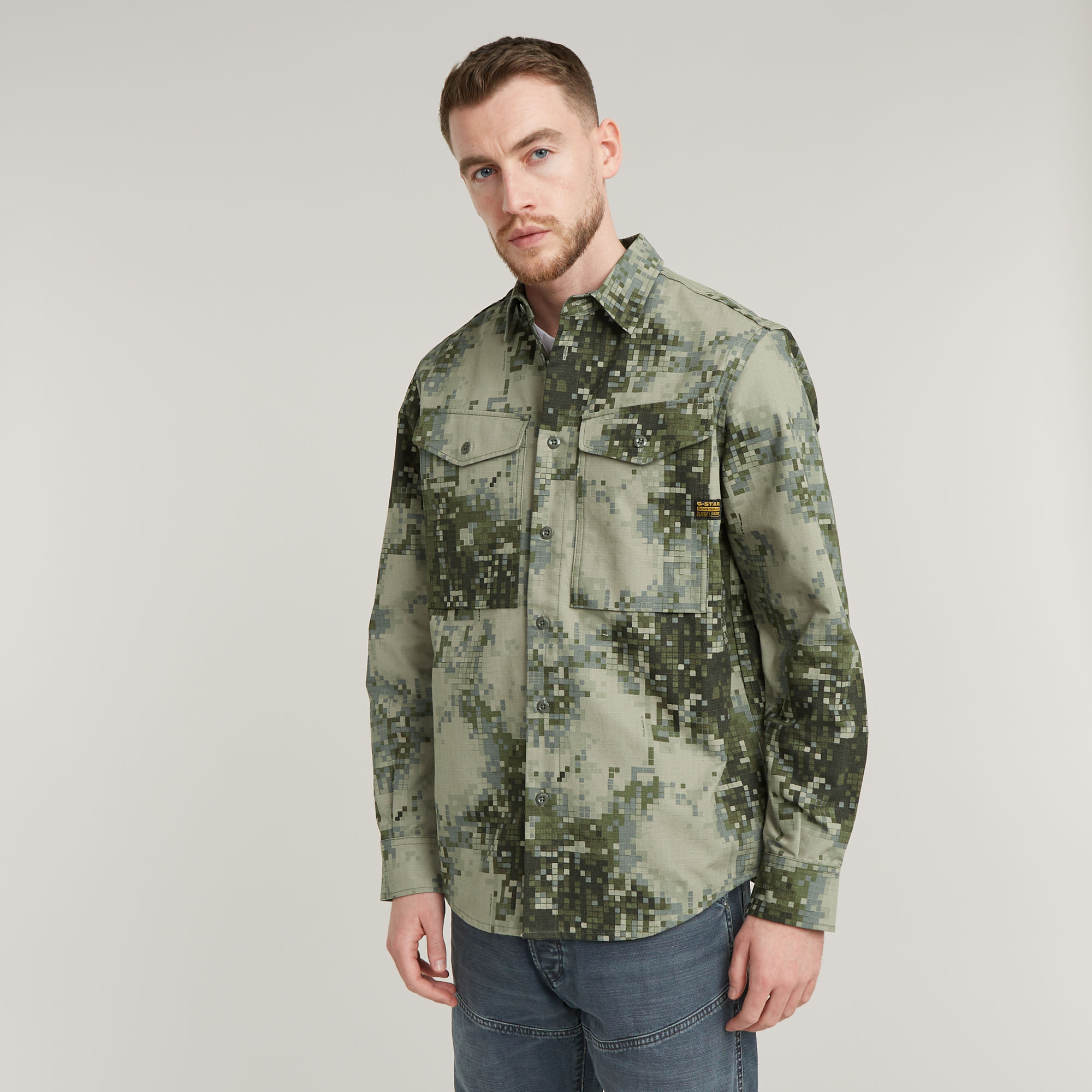 

Cargo Pocket Regular Shirt - Multi color - Men