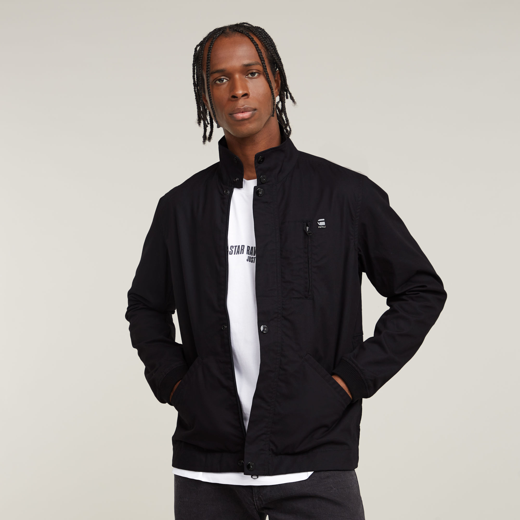 

Para Slim Overshirt - Zwart - Heren