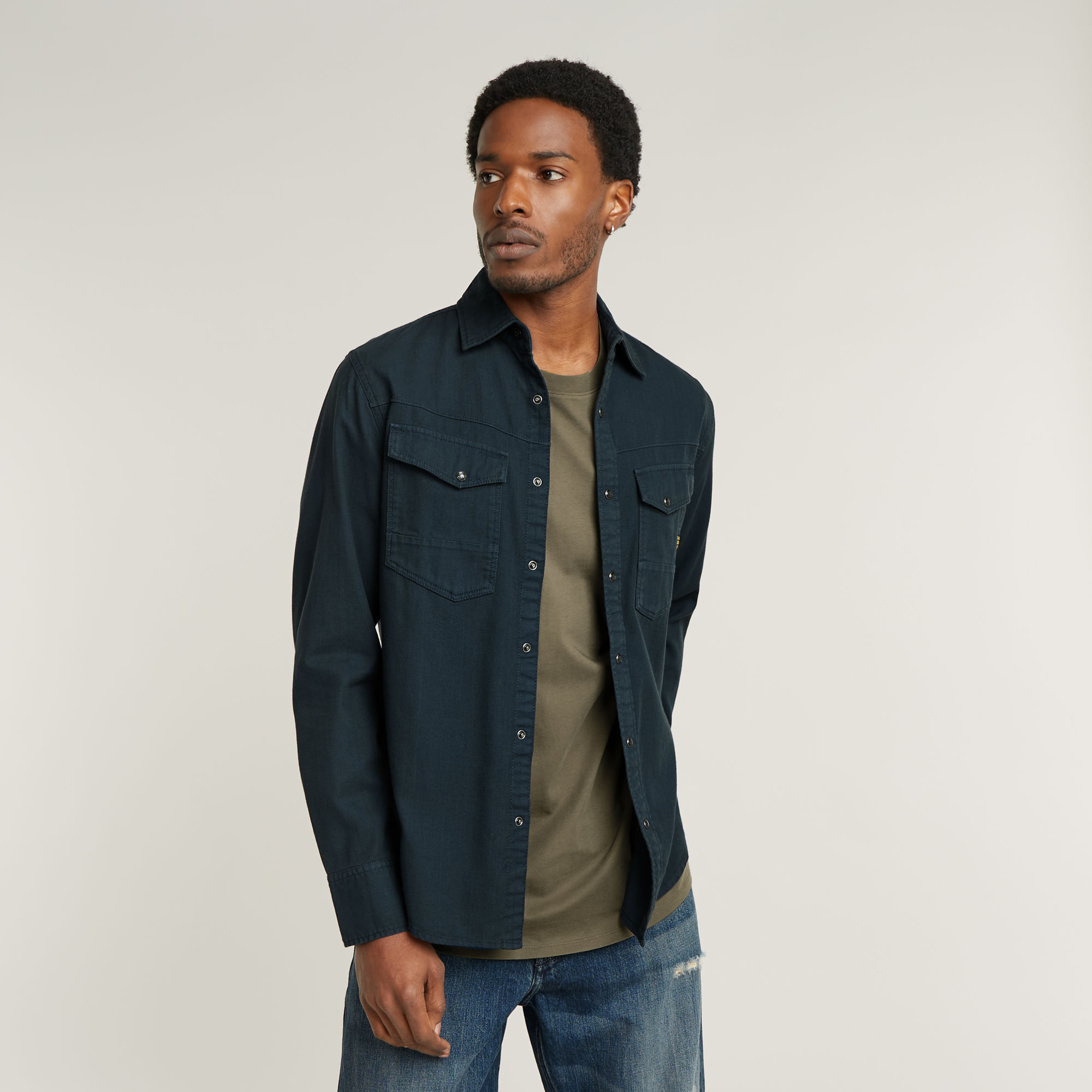 G-Star RAW Dakota Slim Shirt - Midden blauw - Heren