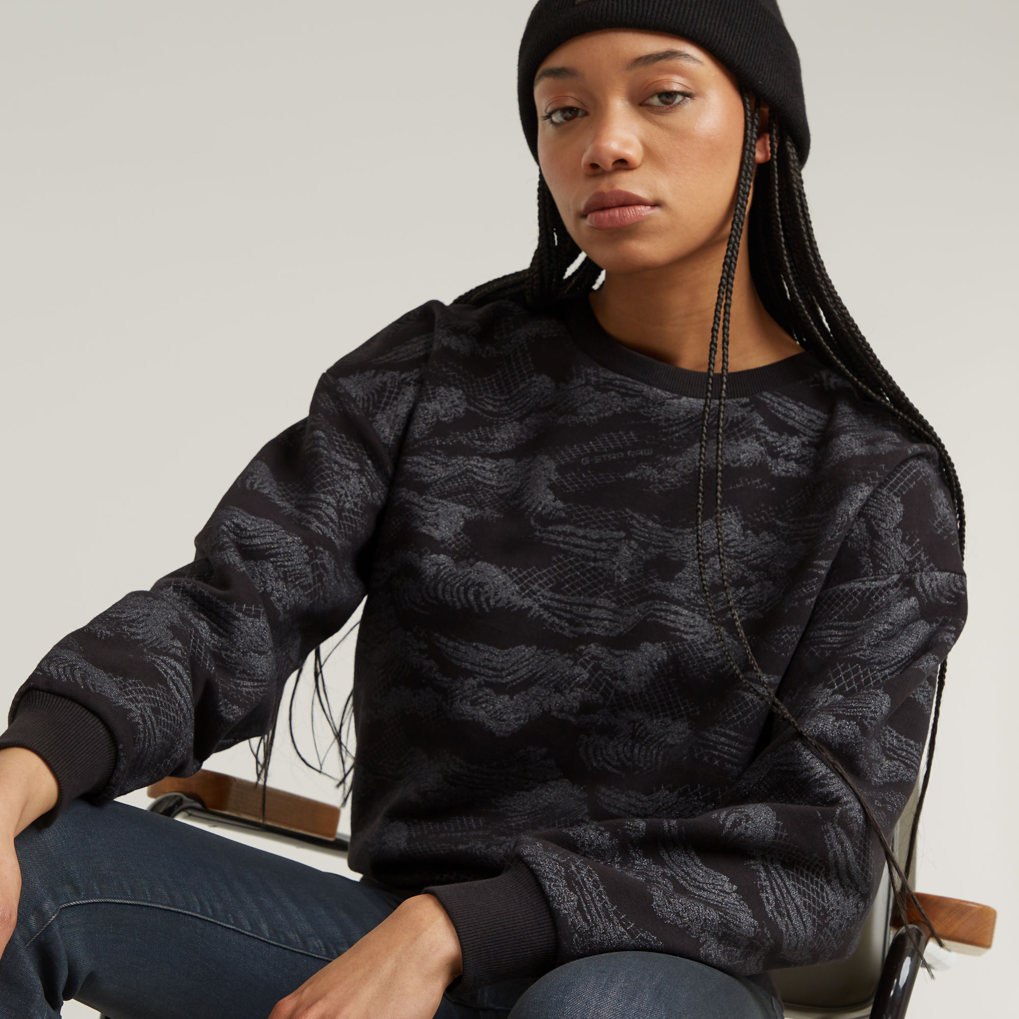 G-Star RAW Lace AOP Loose Sweater Meerkleurig Dames