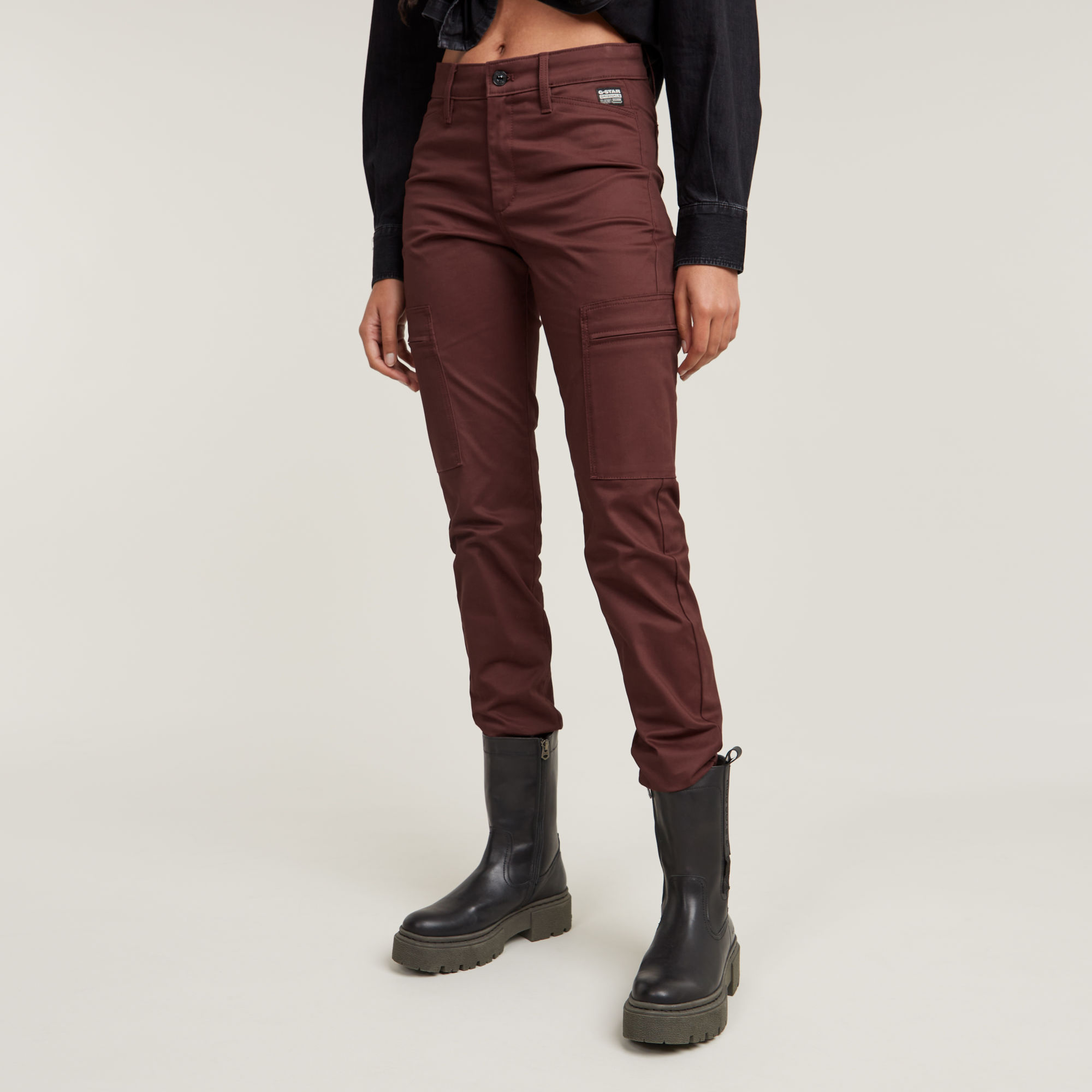 G-Star RAW Skinny Cargo Broek 2.0 Rood Dames