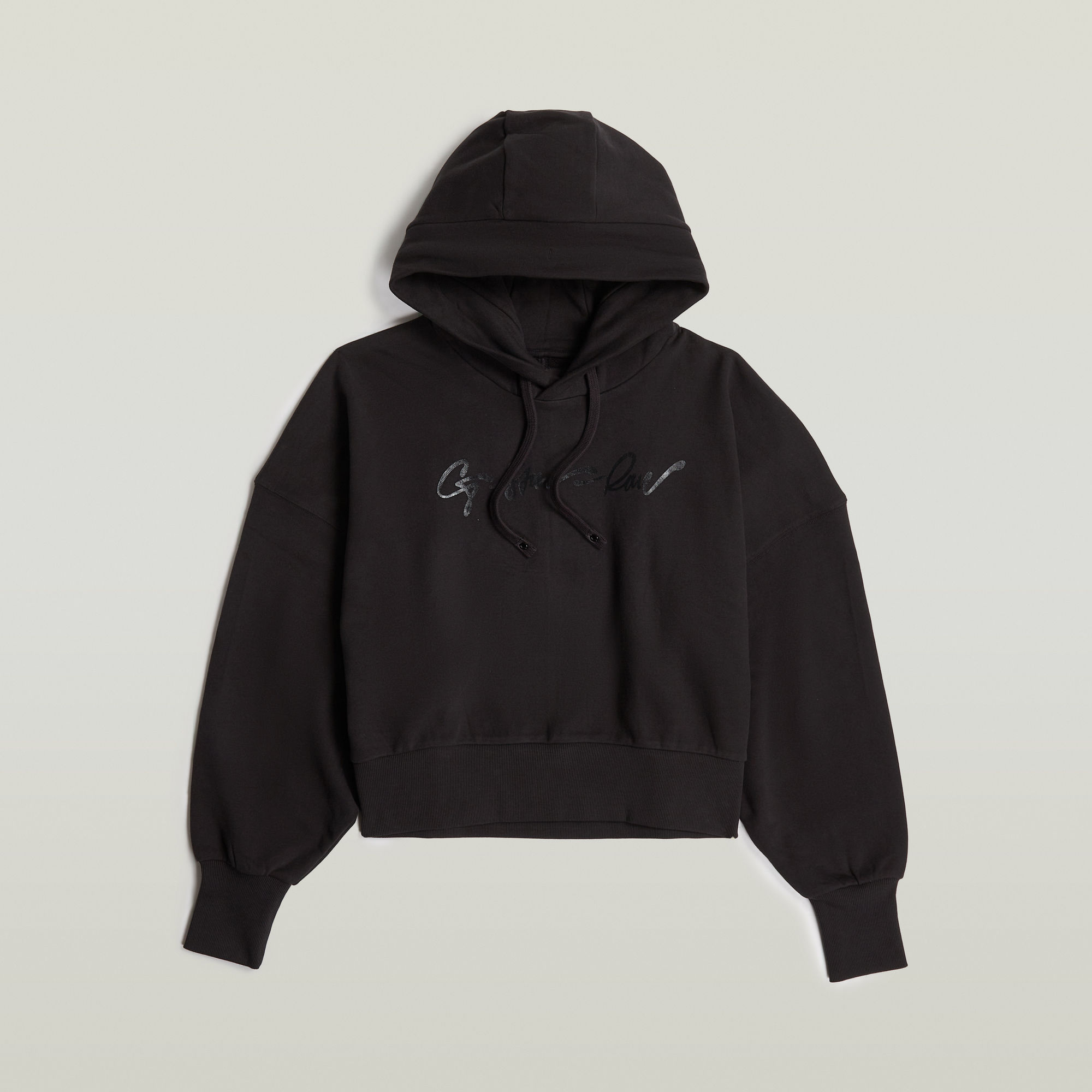G-Star RAW G-Script Oversized Hoodie Zwart Dames