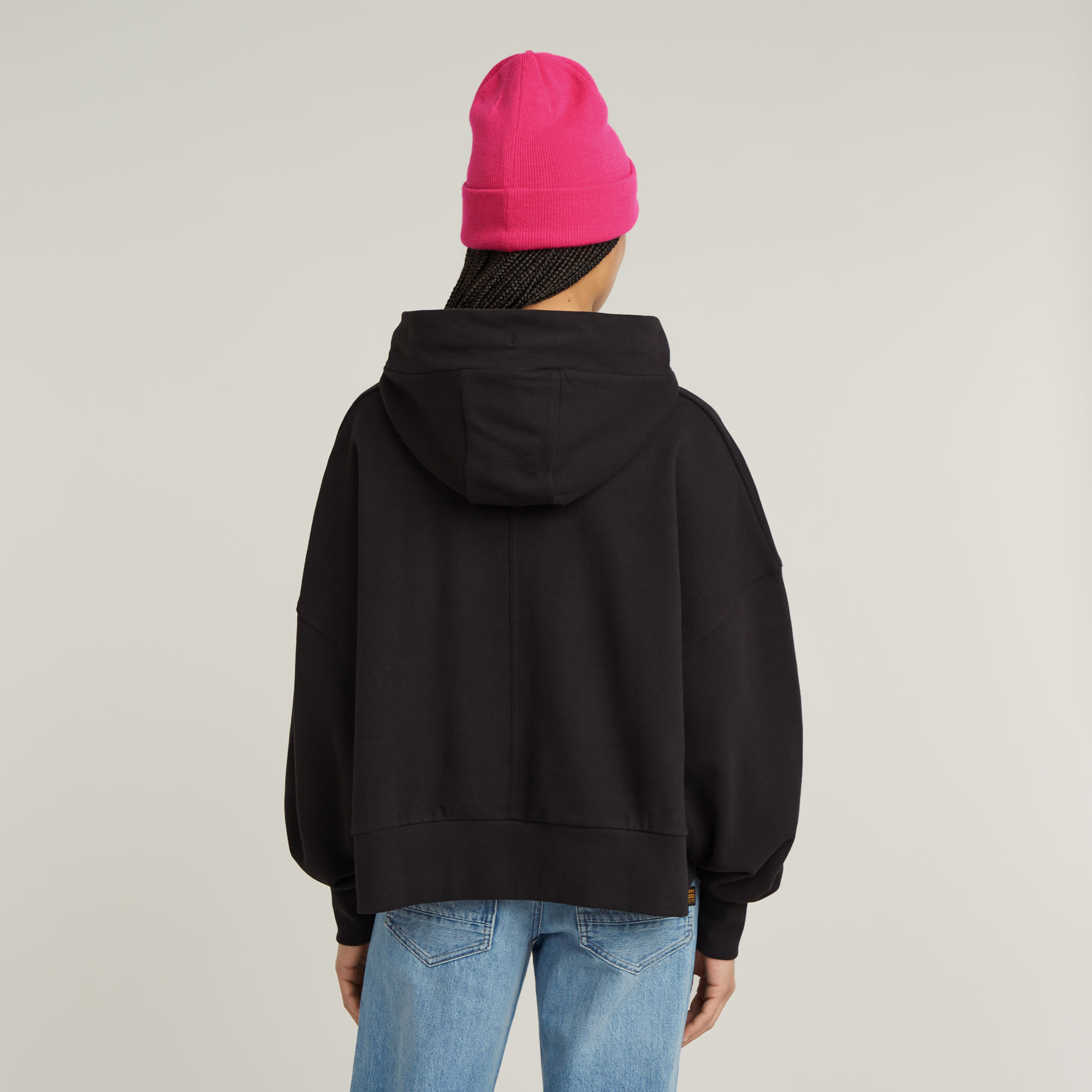 G-Star RAW G-Script Oversized Hoodie Zwart Dames