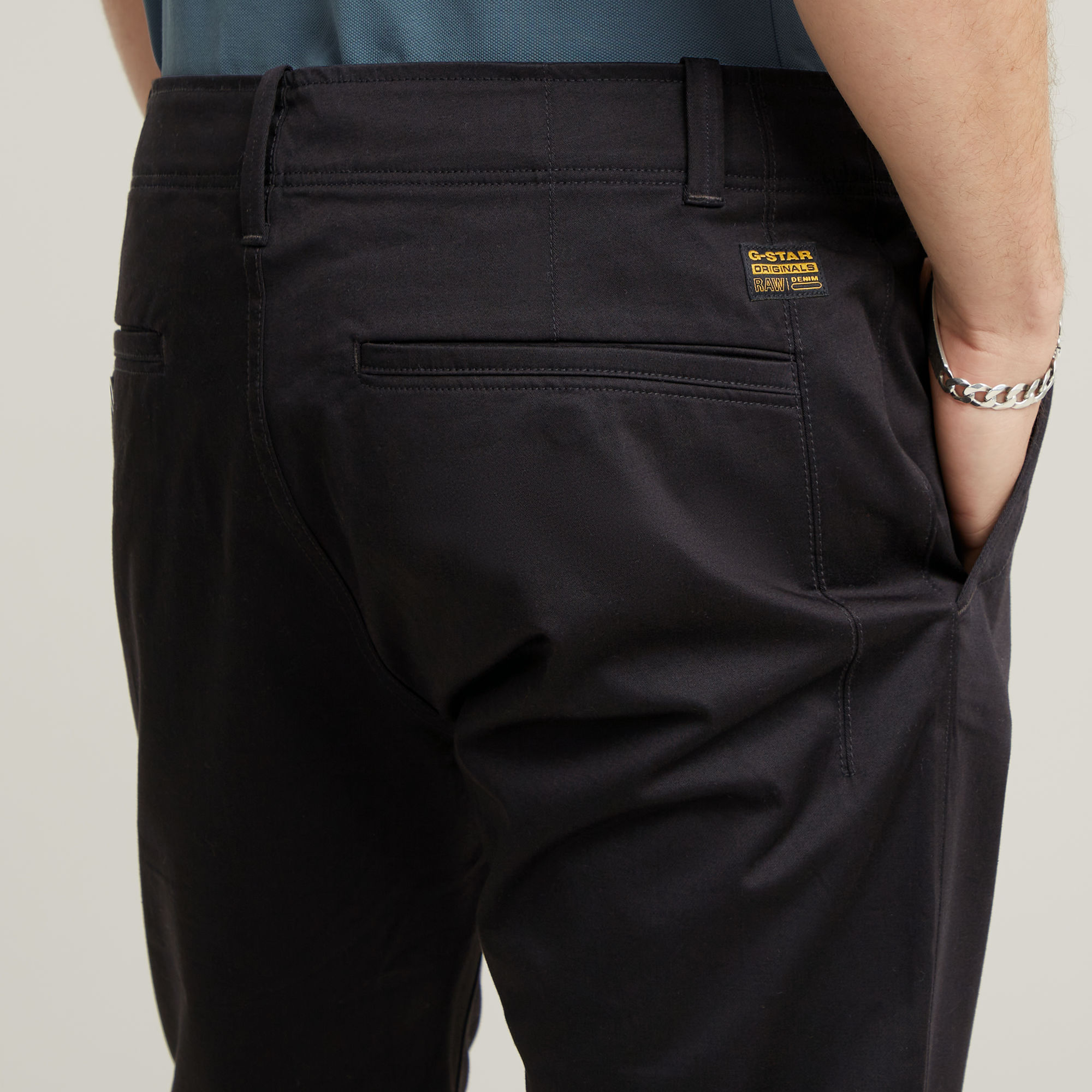 G-Star RAW Mosa Straight Chino Zwart Heren