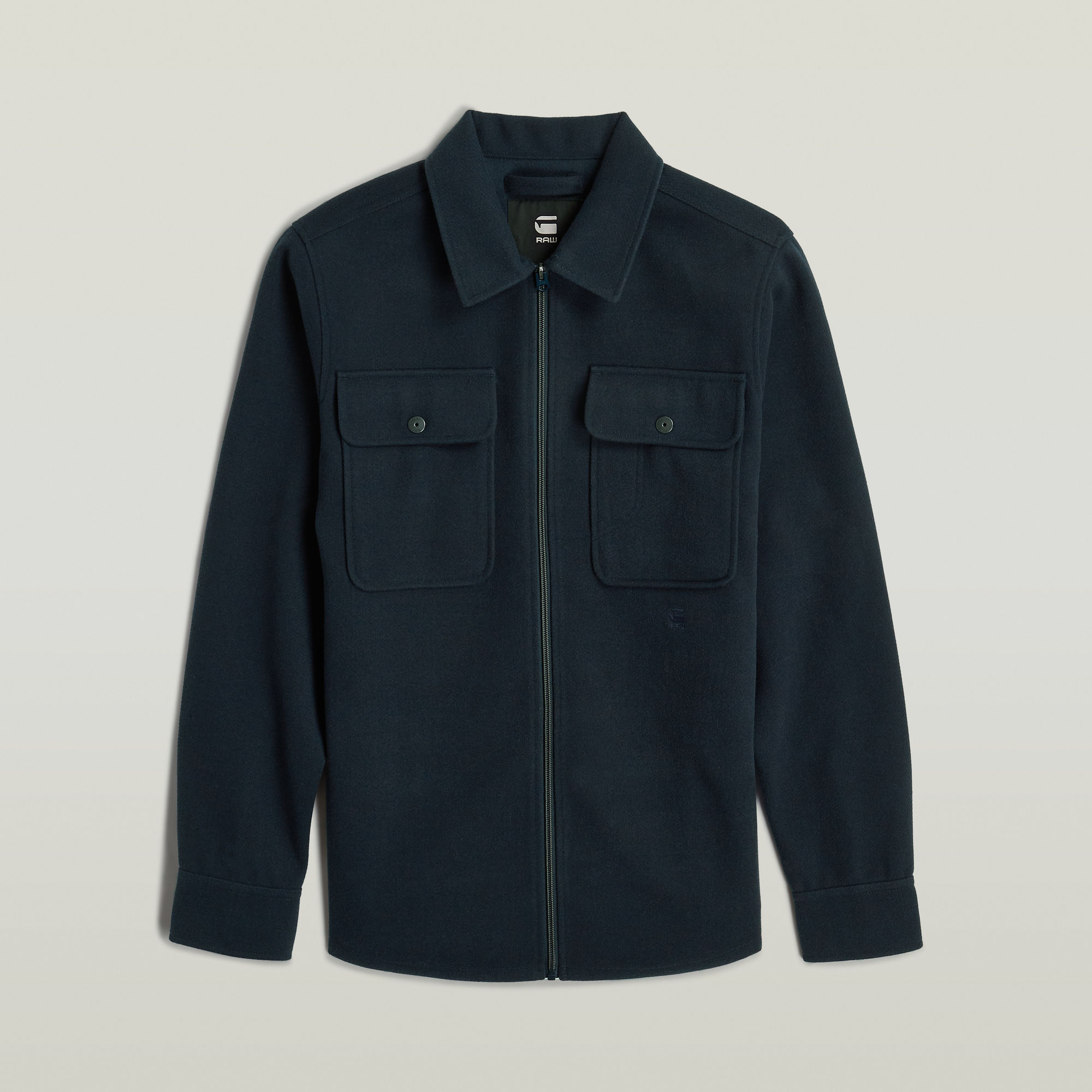 G-Star RAW GPO Zip Overshirt Donkerblauw Heren