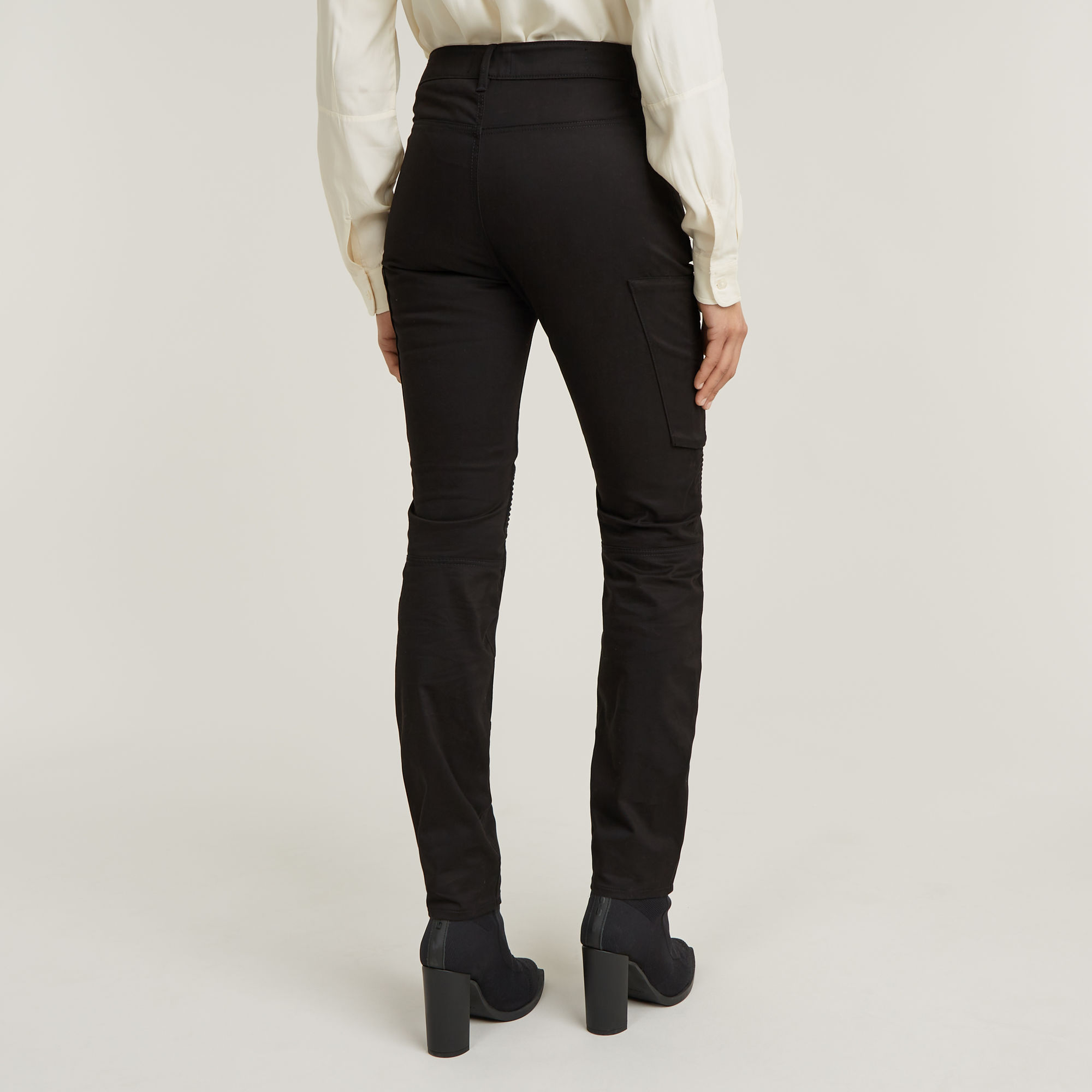 G-Star RAW Biker Skinny Cargo Broek Zwart Dames