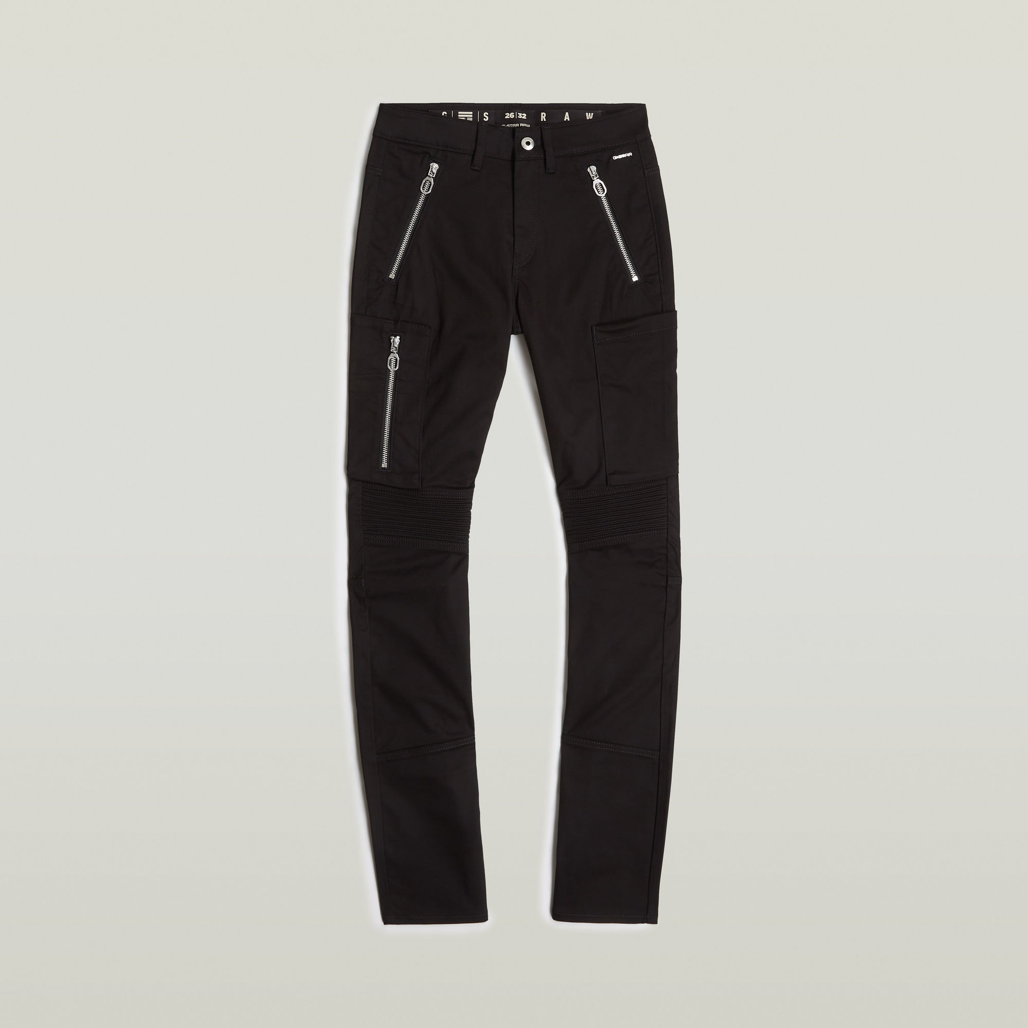 G-Star RAW Biker Skinny Cargo Broek Zwart Dames