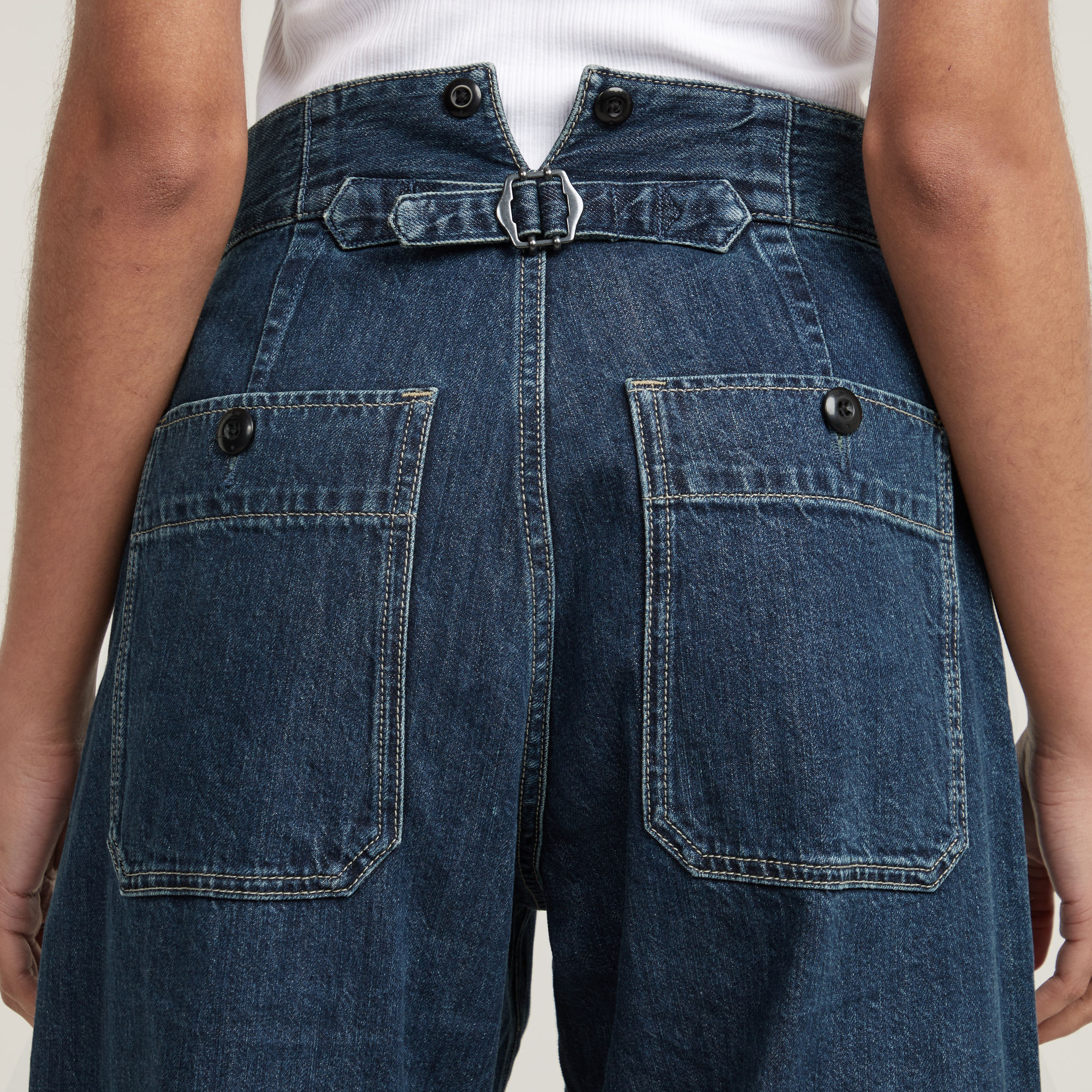 G-Star RAW Barrel Utility High Loose Jeans Donkerblauw Dames