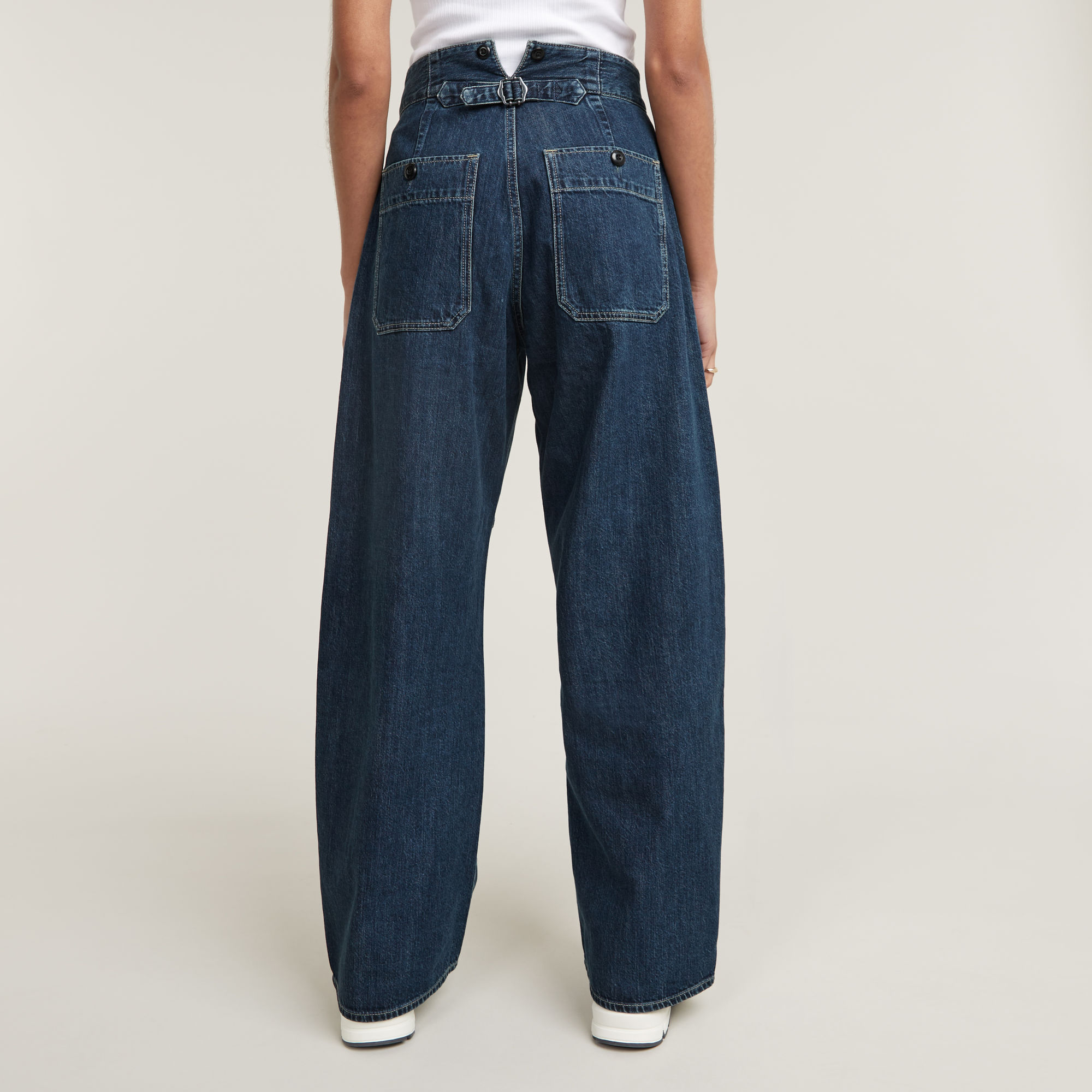 G-Star RAW Barrel Utility High Loose Jeans Donkerblauw Dames