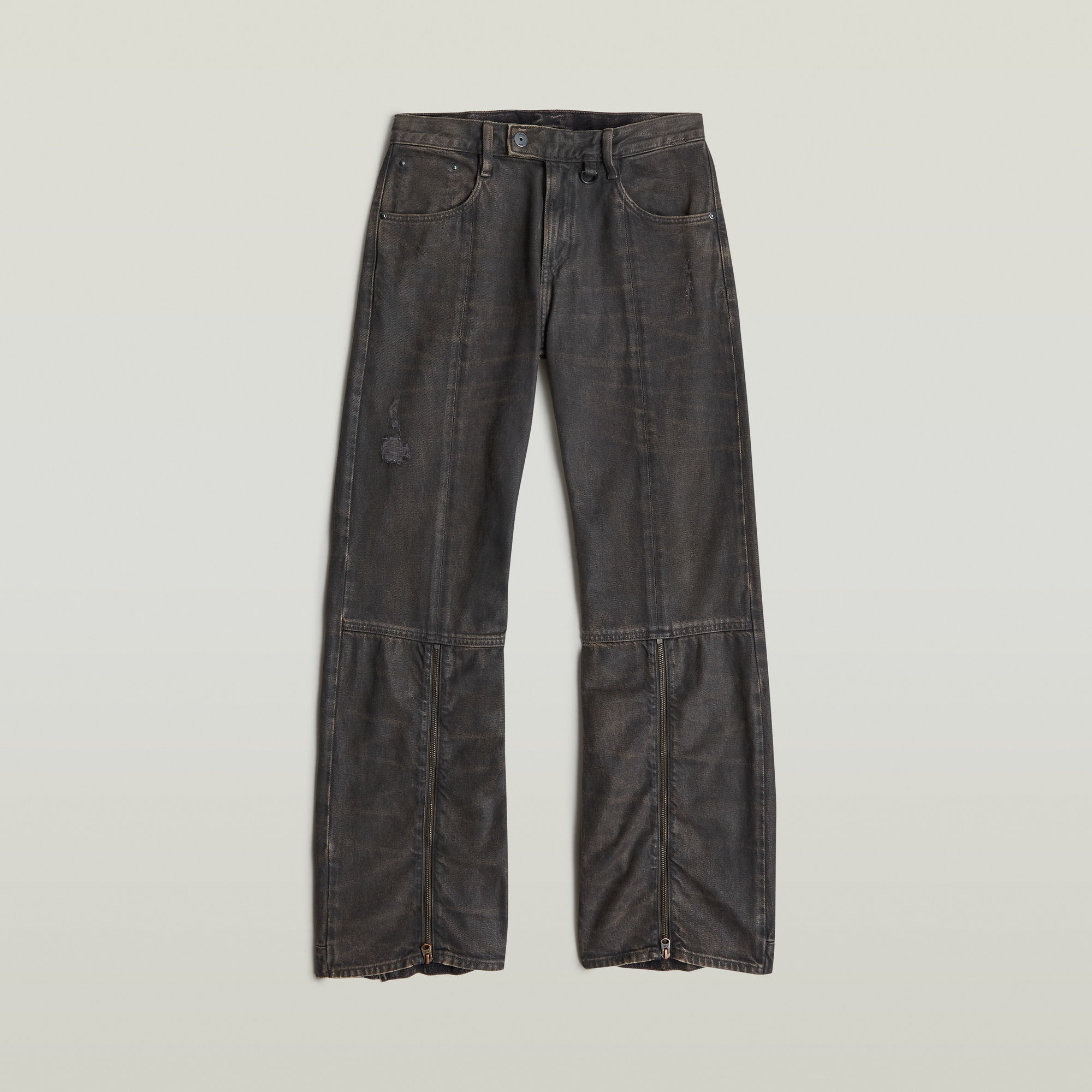 G-Star RAW Judee Biker Low Waist Loose Jeans Bruin Dames