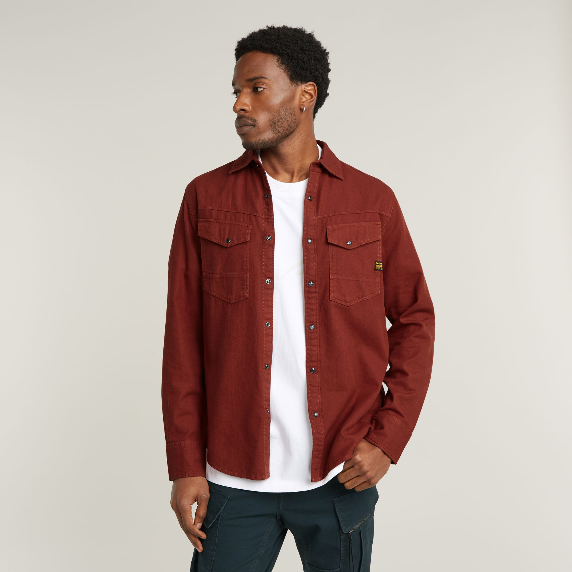 

Dakota Slim Shirt - Red - Men