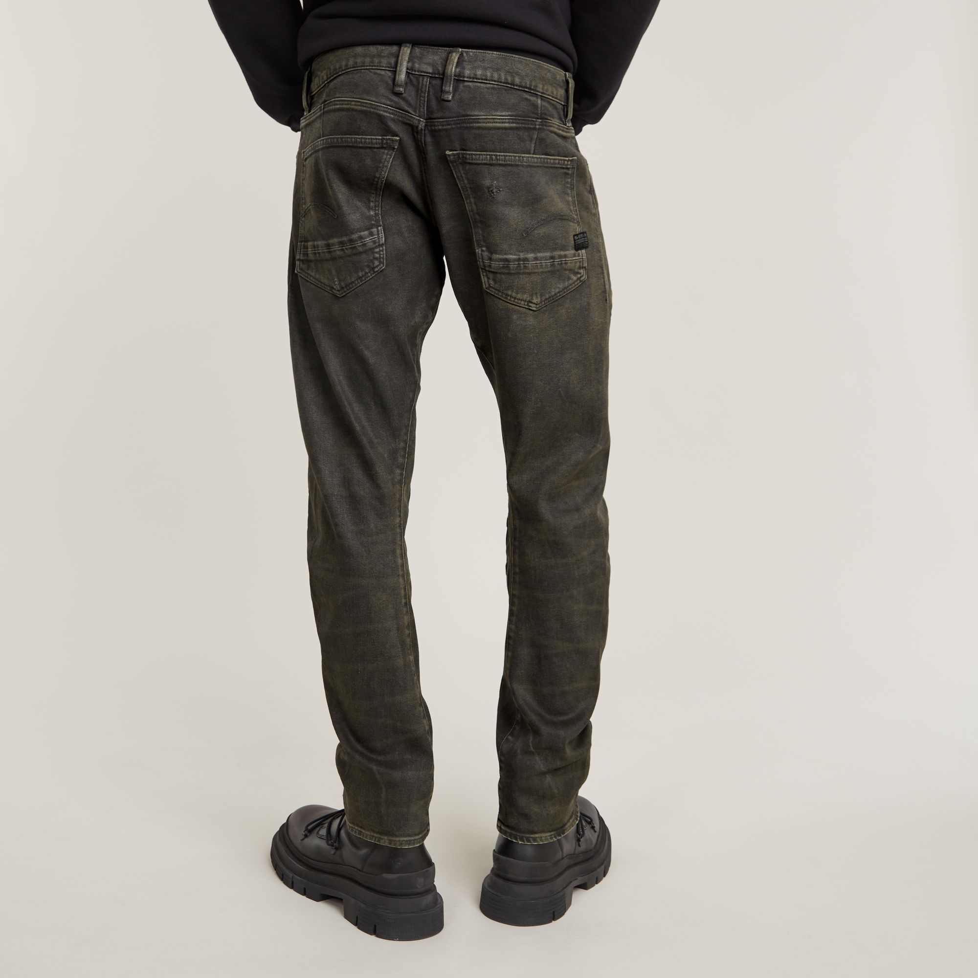 G-Star RAW Moto Cross 3D Zip Slim Jeans Bruin Heren