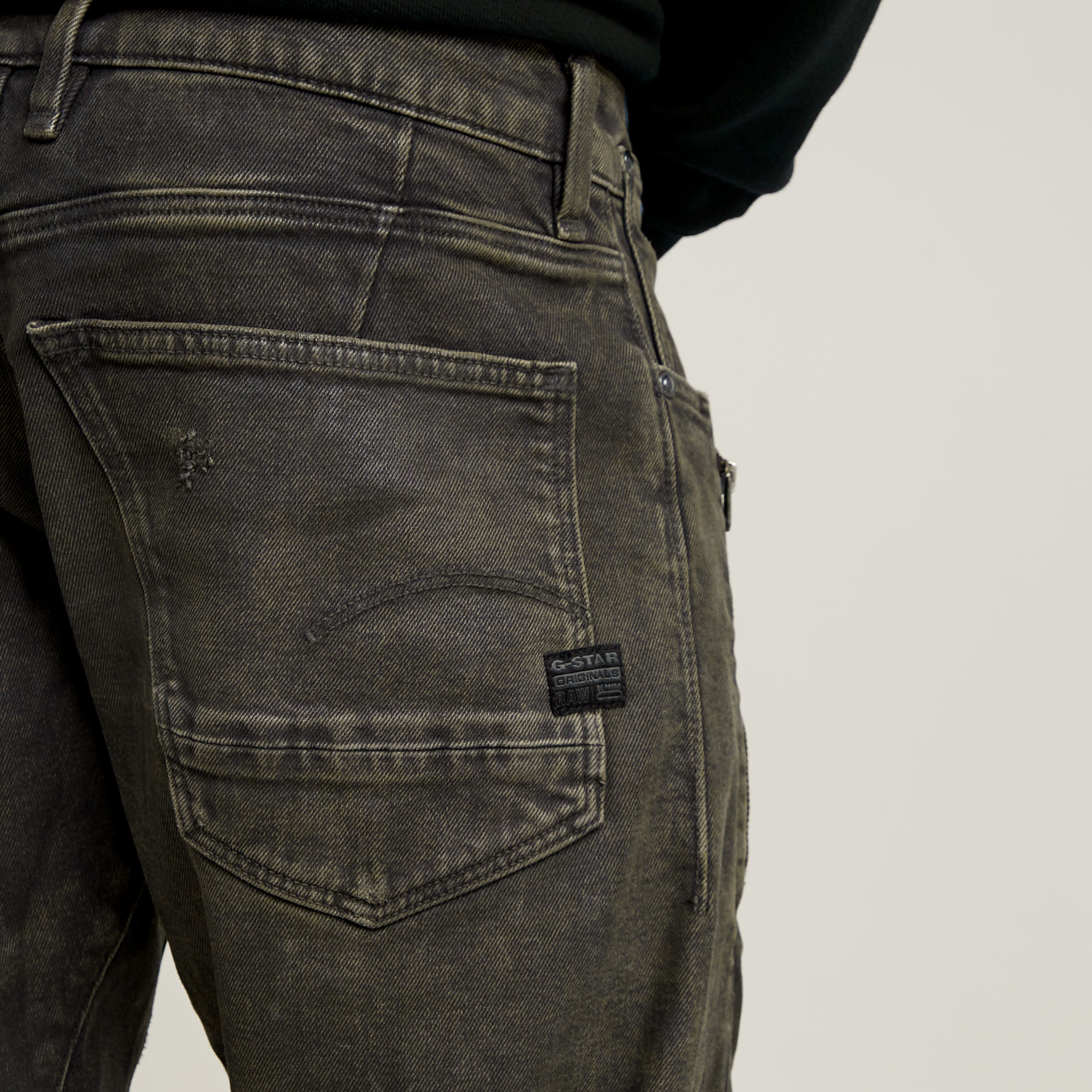 G-Star RAW Moto Cross 3D Zip Slim Jeans Bruin Heren