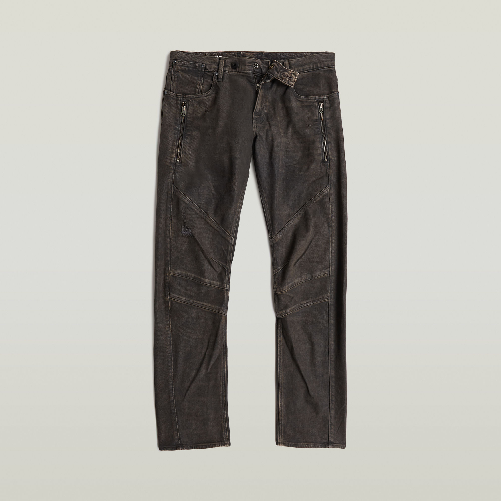 G-Star RAW Moto Cross 3D Zip Slim Jeans Bruin Heren