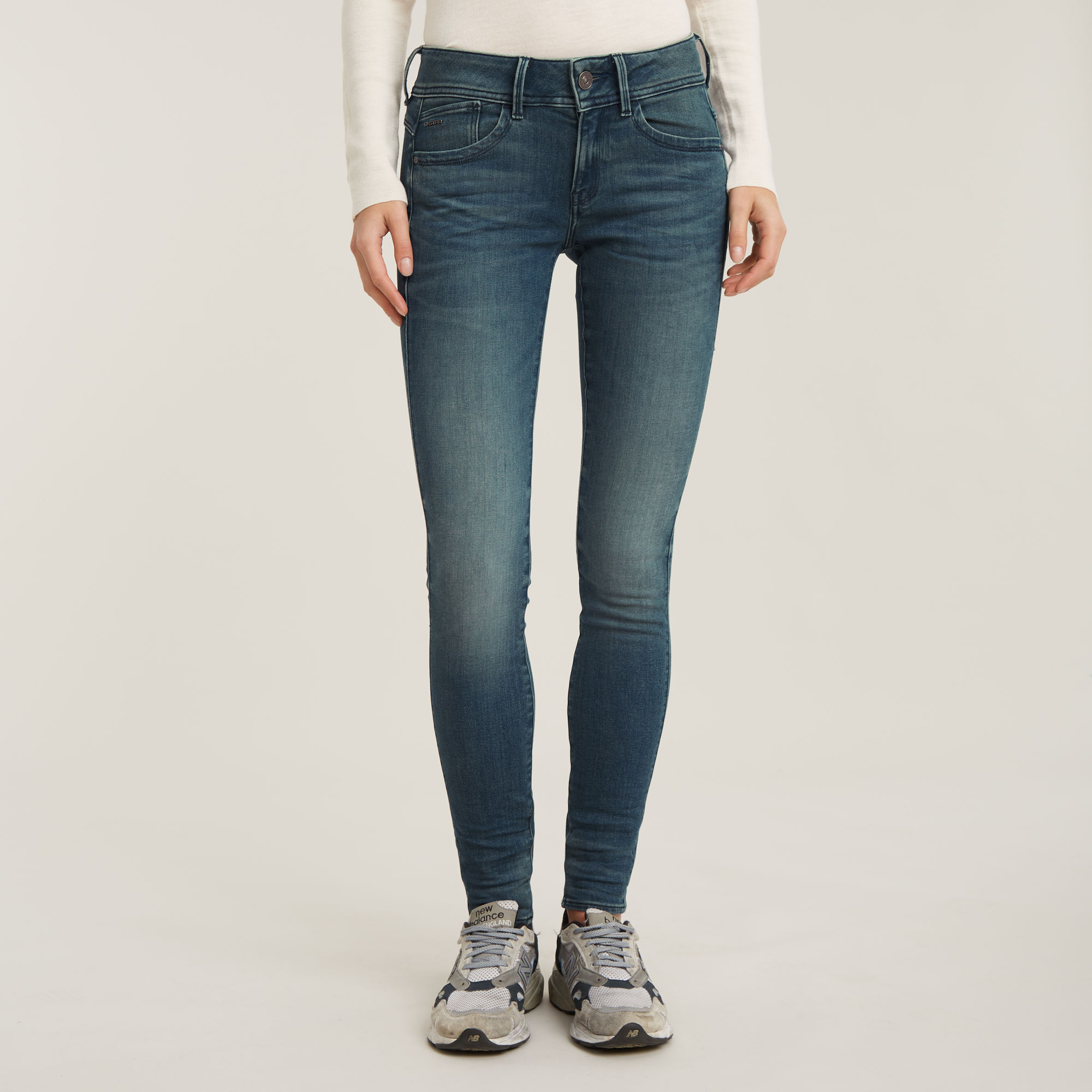 Lynn Skinny Jeans - Mittelblau - Damen