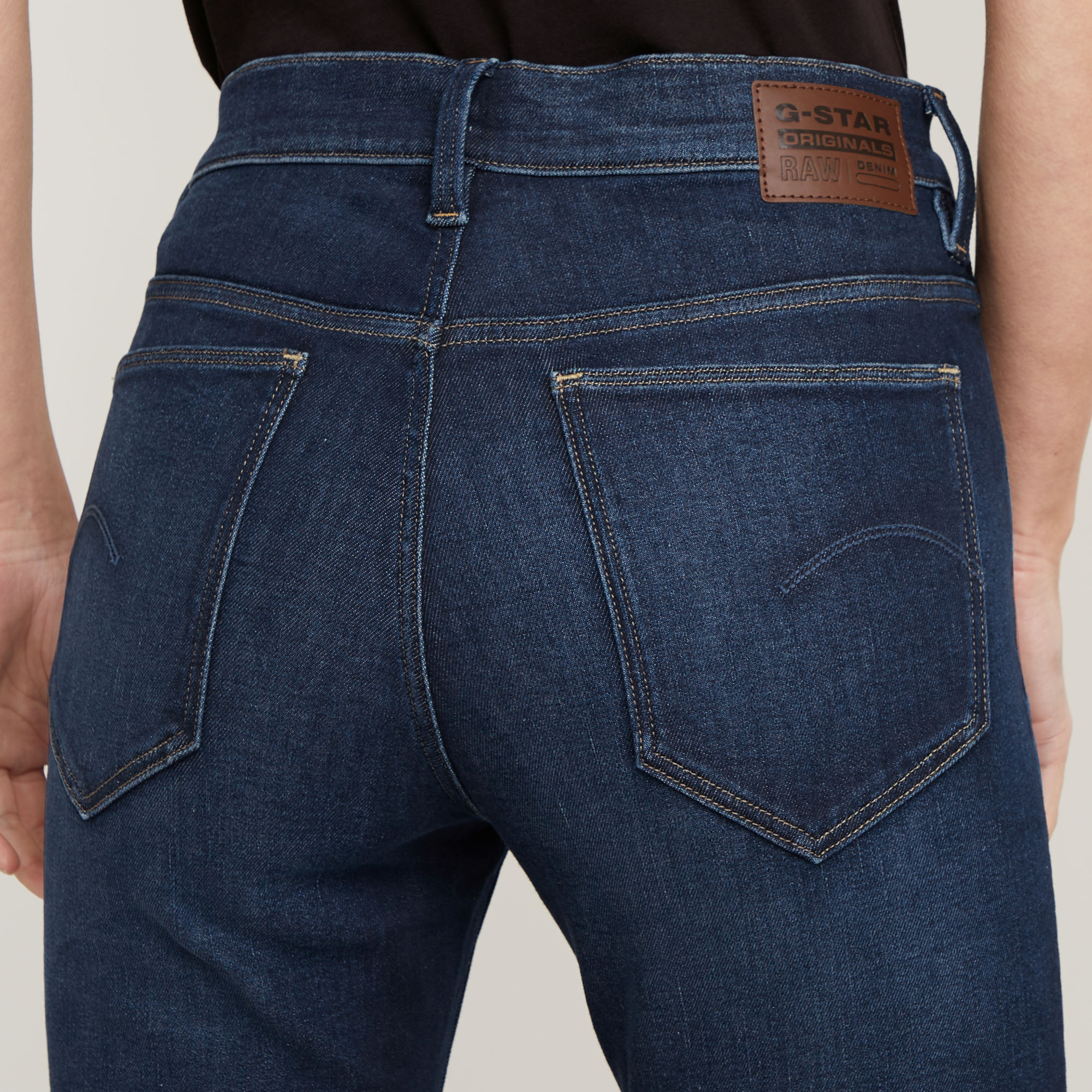 G-Star RAW Ace 2.0 Slim Straight Jeans Donkerblauw Dames