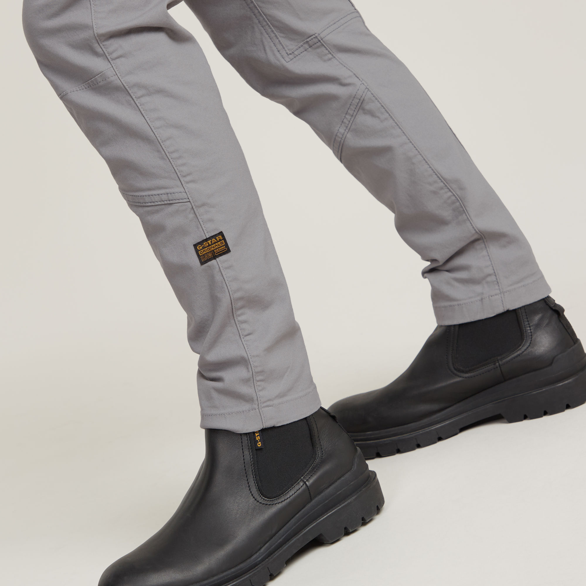 G-Star RAW Zip Pocket 3D Skinny Cargo Grijs Heren