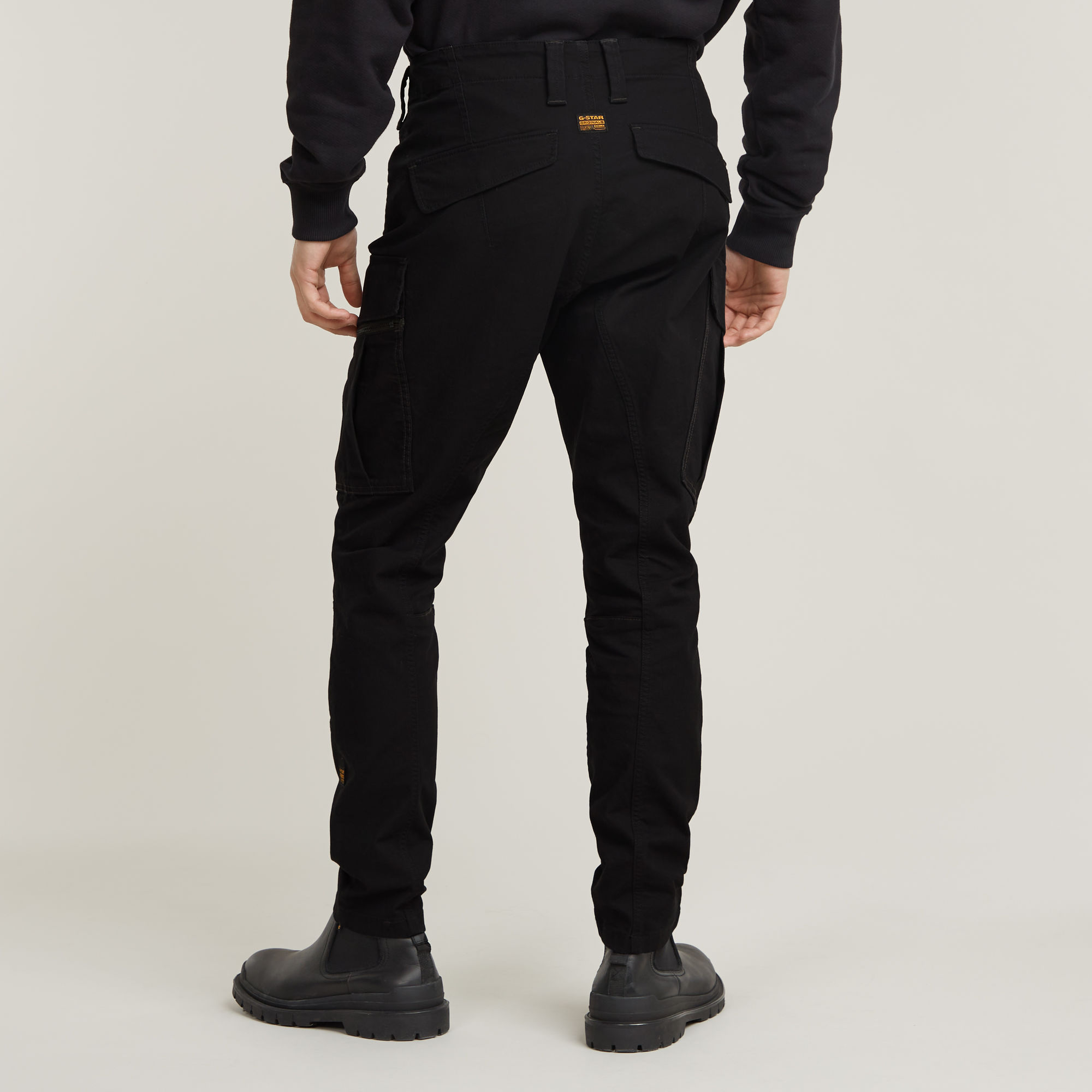 G-Star RAW Zip Pocket 3D Skinny Cargo Broek 2.0 Zwart Heren