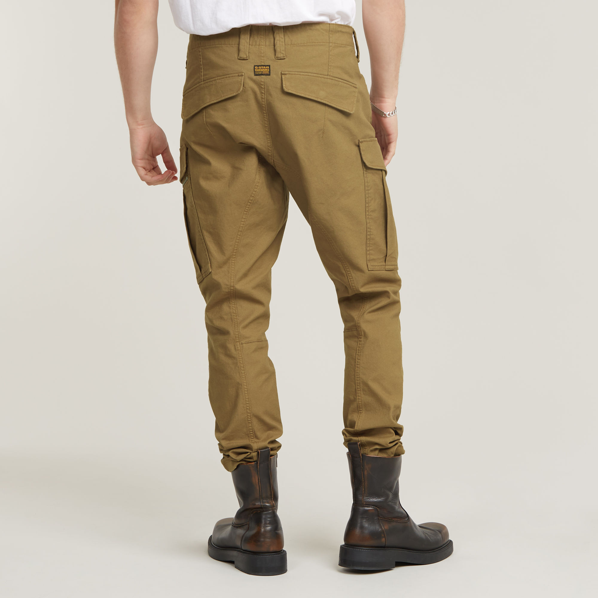 G-Star RAW Zip Pocket 3D Skinny Cargo Broek 2.0 Bruin Heren