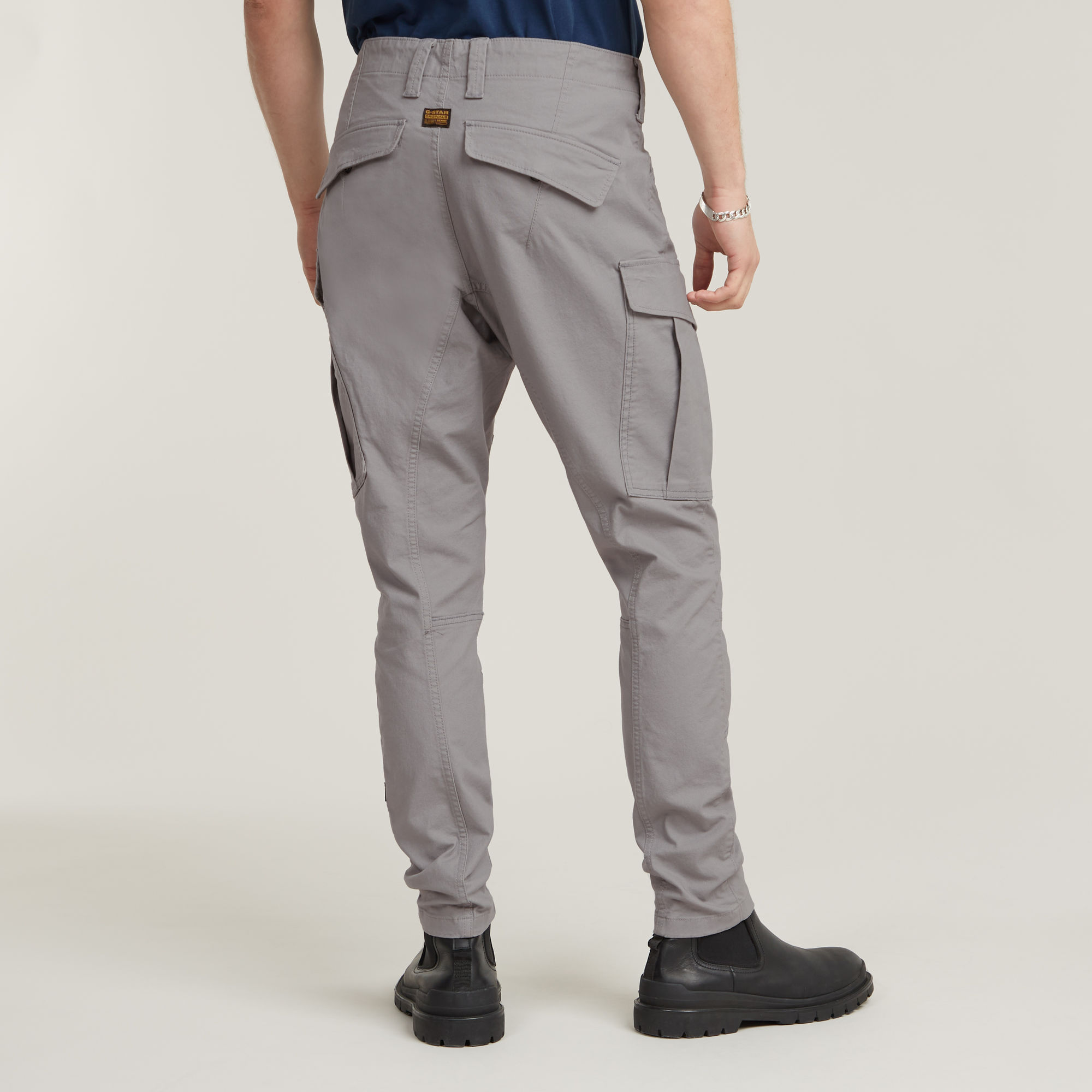 G-Star RAW Zip Pocket 3D Skinny Cargo Grijs Heren