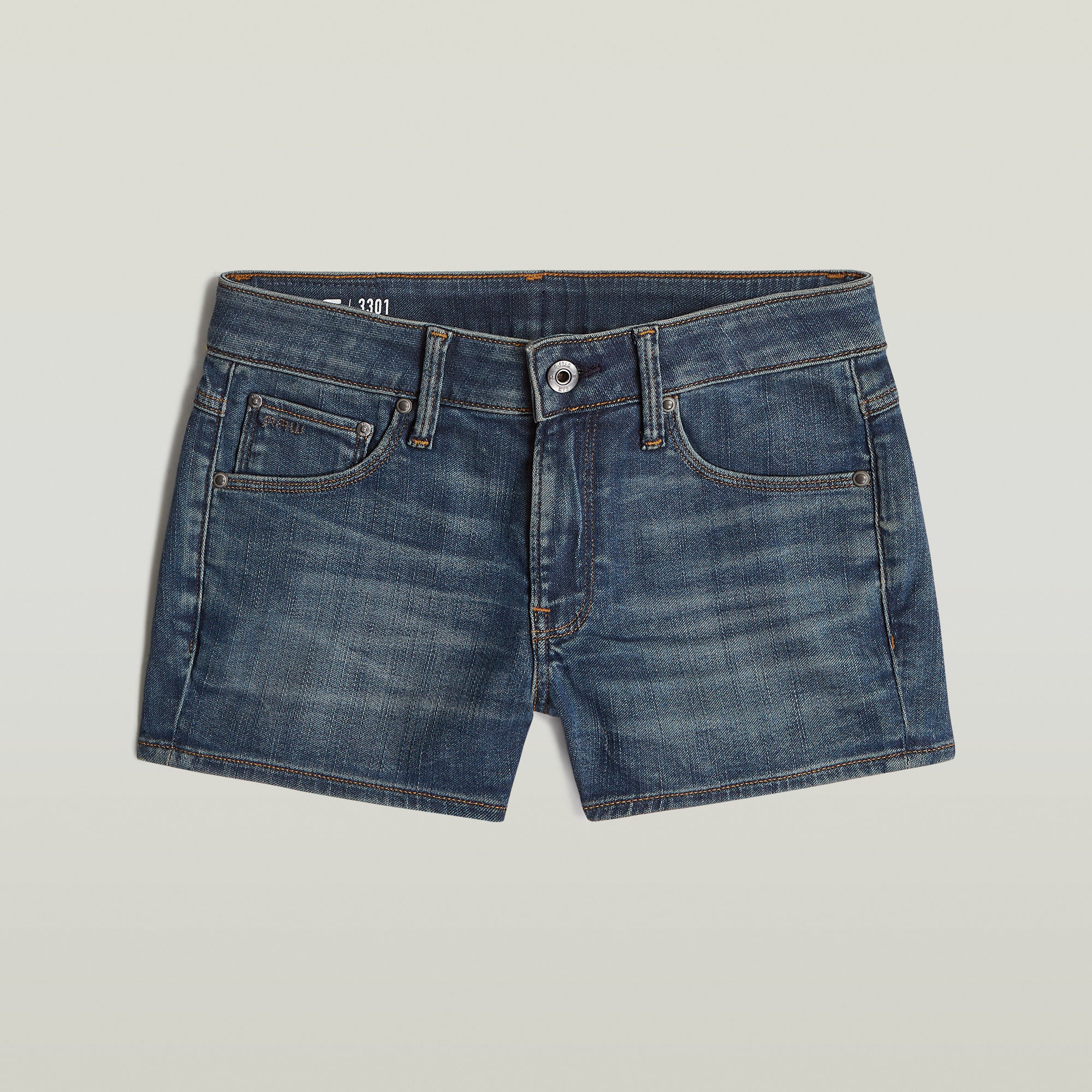 G-Star RAW Meisjes 3301 Skinny Short Lichtblauw meisjes