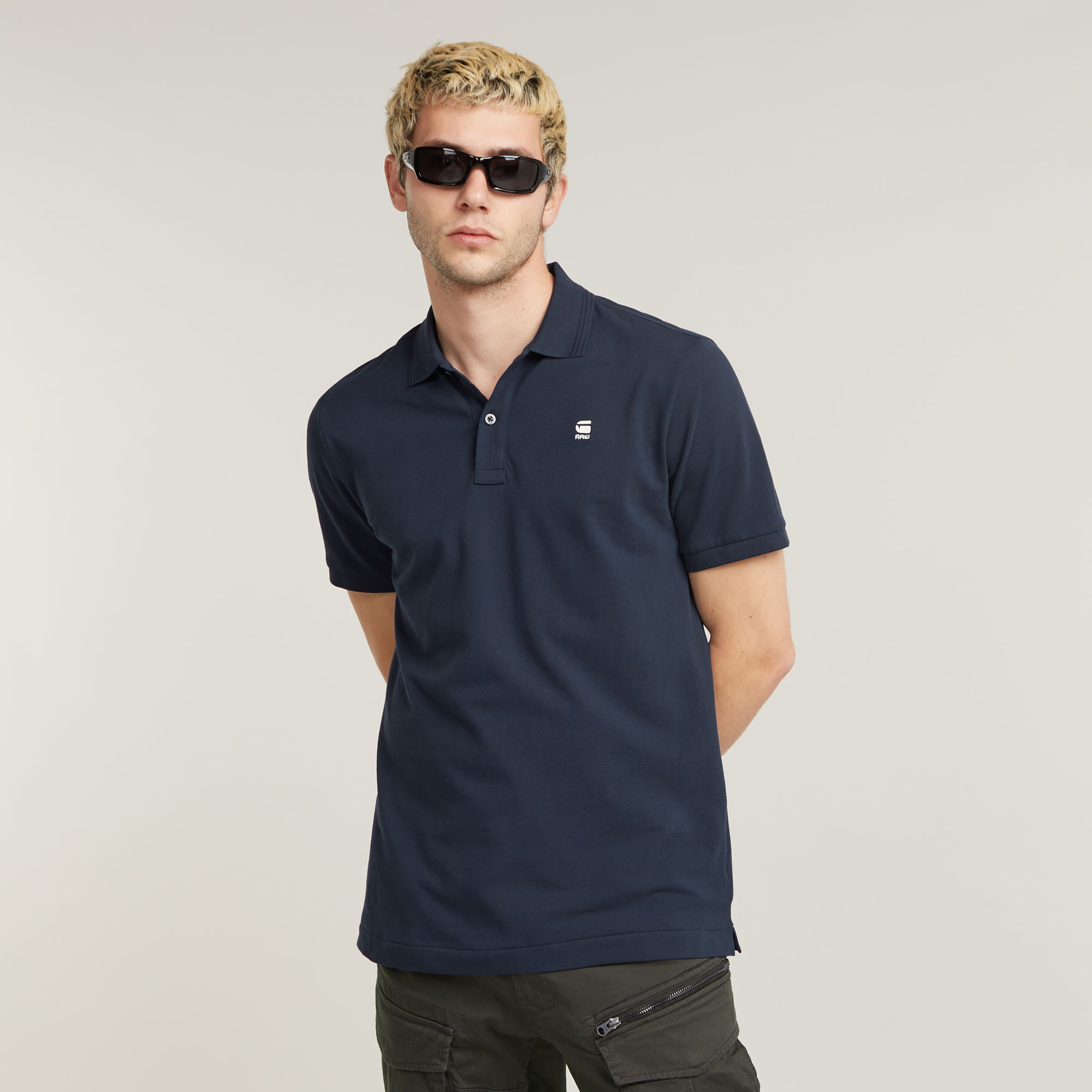 

Dunda Slim Polo - Dark blue - Men