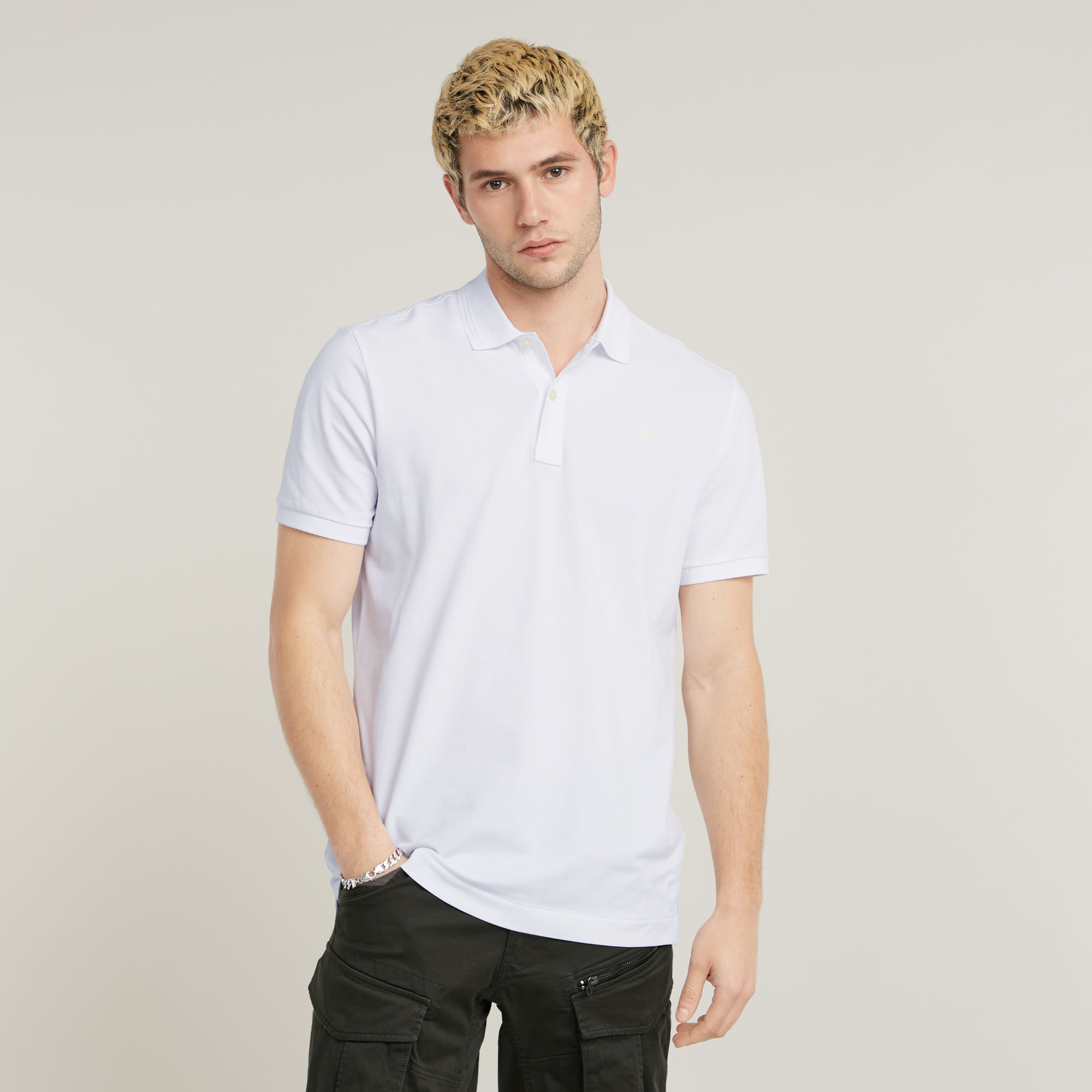 

Dunda Slim Polo - White - Men