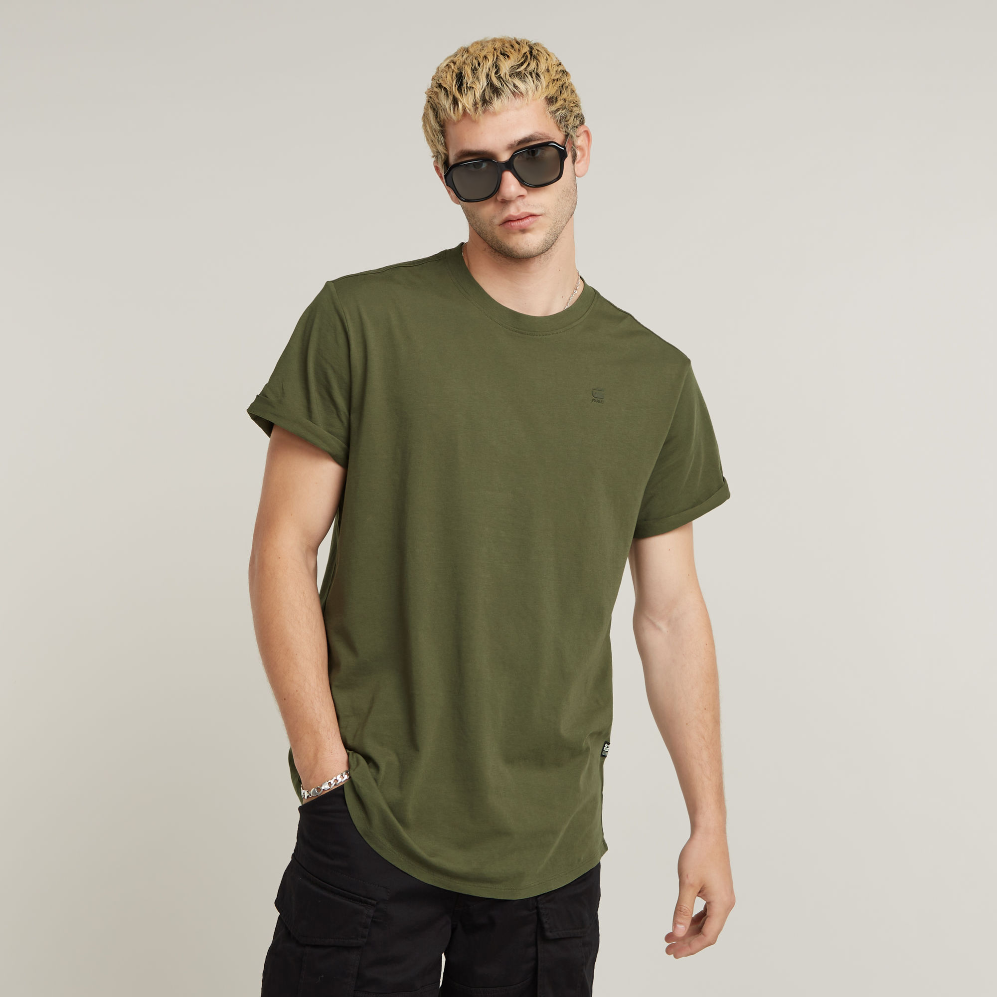 

Lash Ribbed T-Shirt - Green - Men