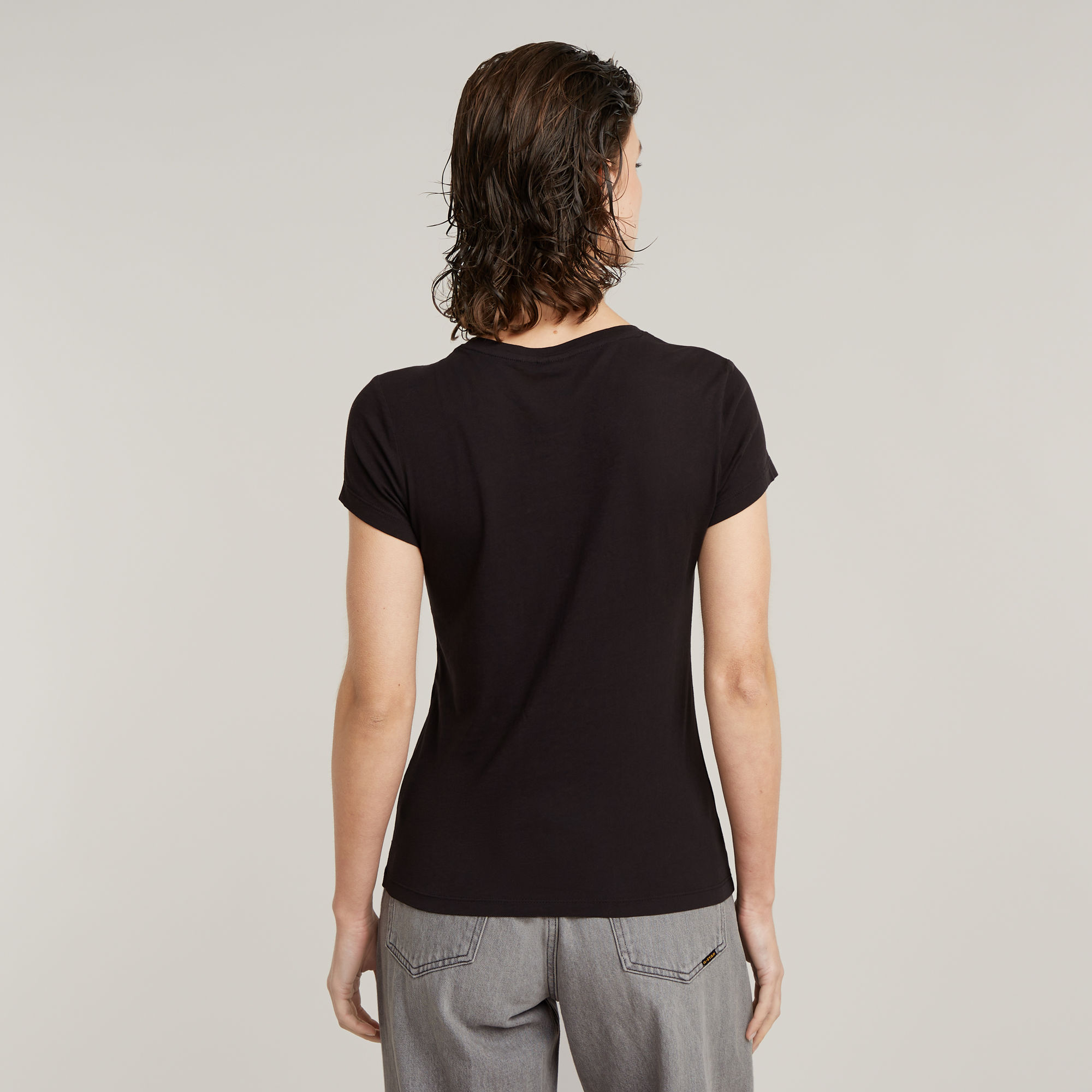G-Star RAW Eyben Slim V-Hals Top 2.0 Zwart Dames