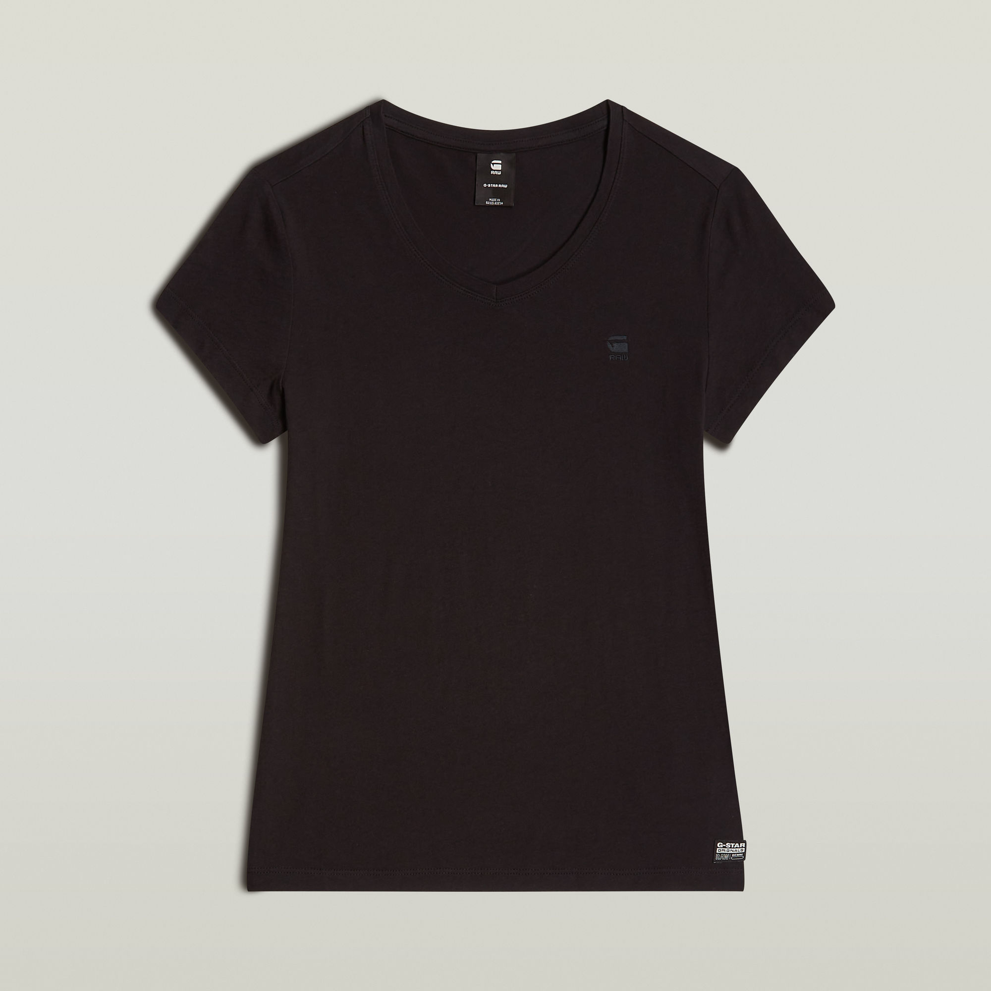 G-Star RAW Eyben Slim V-Hals Top 2.0 Zwart Dames