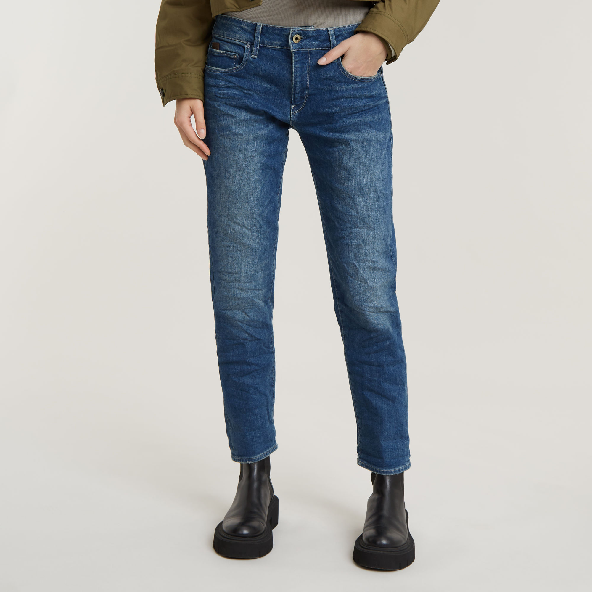 

Kate Boyfriend Jeans - Midden blauw - Dames