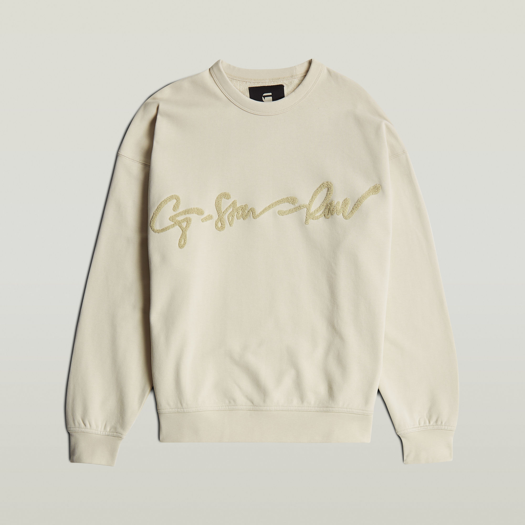 G-Star RAW Chenille G-Script Loose Sweater Wit Heren