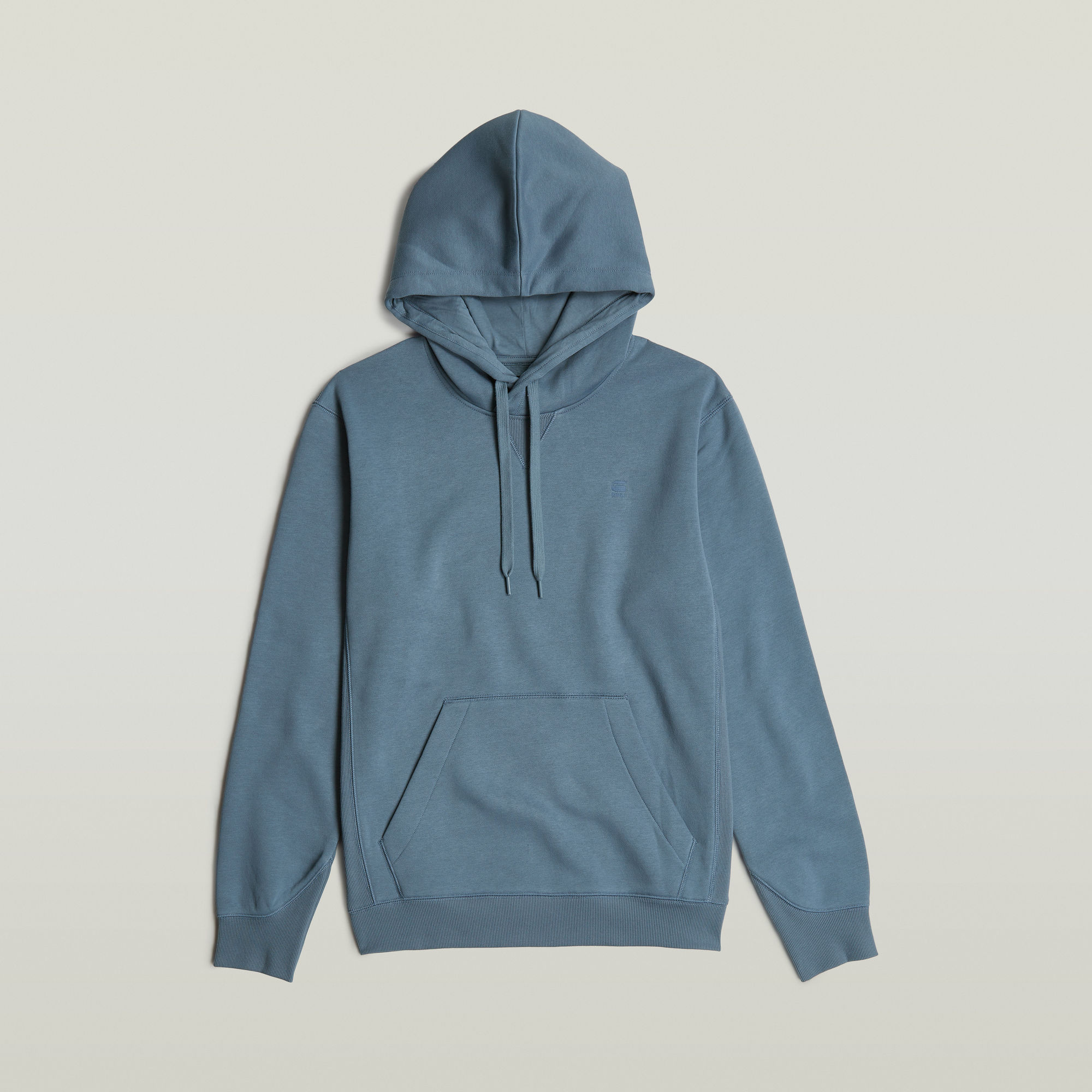 G-Star RAW Premium Core Hoodie Midden blauw Heren
