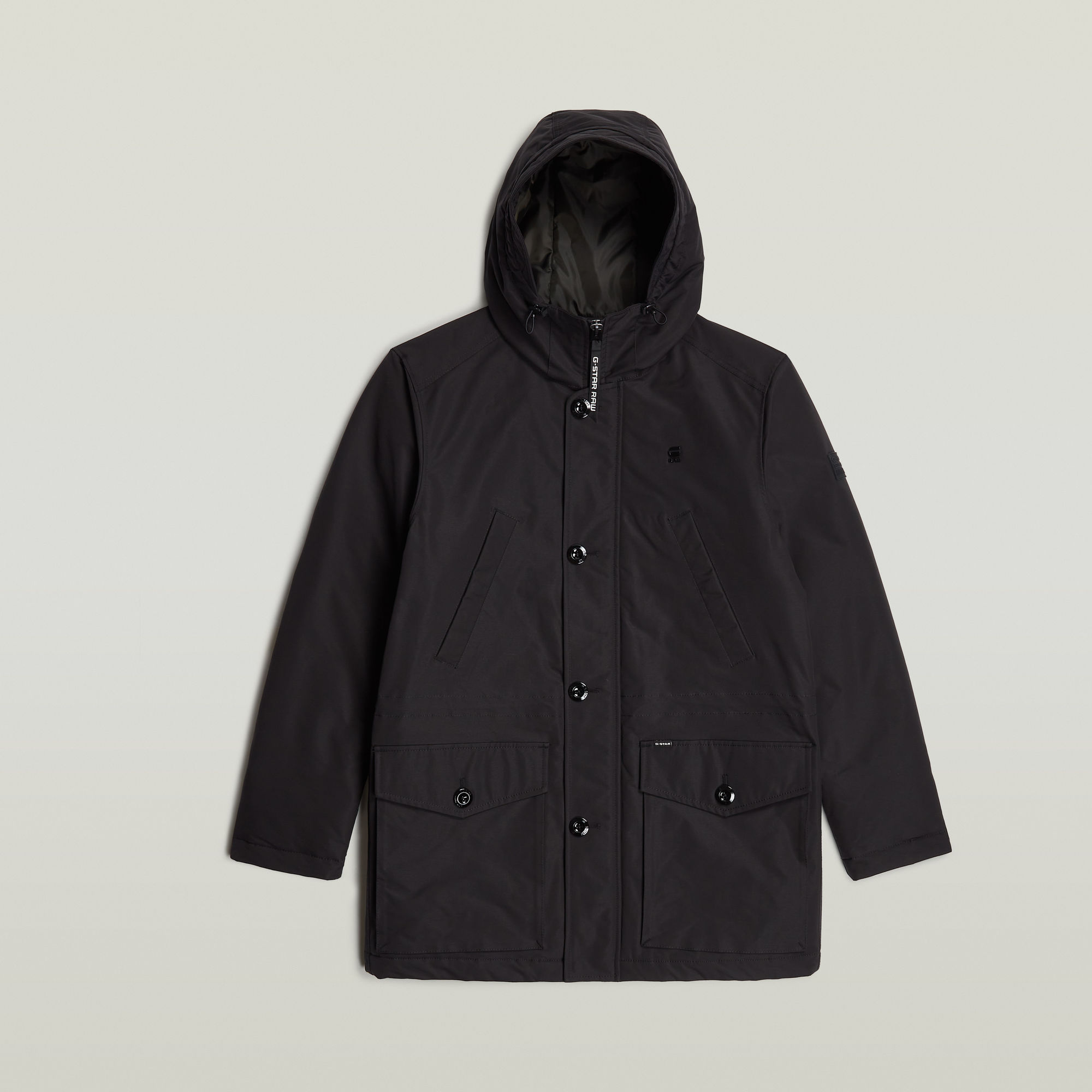G-Star RAW Vodan Gewatteerde Parka Met Capuchon Zwart Heren