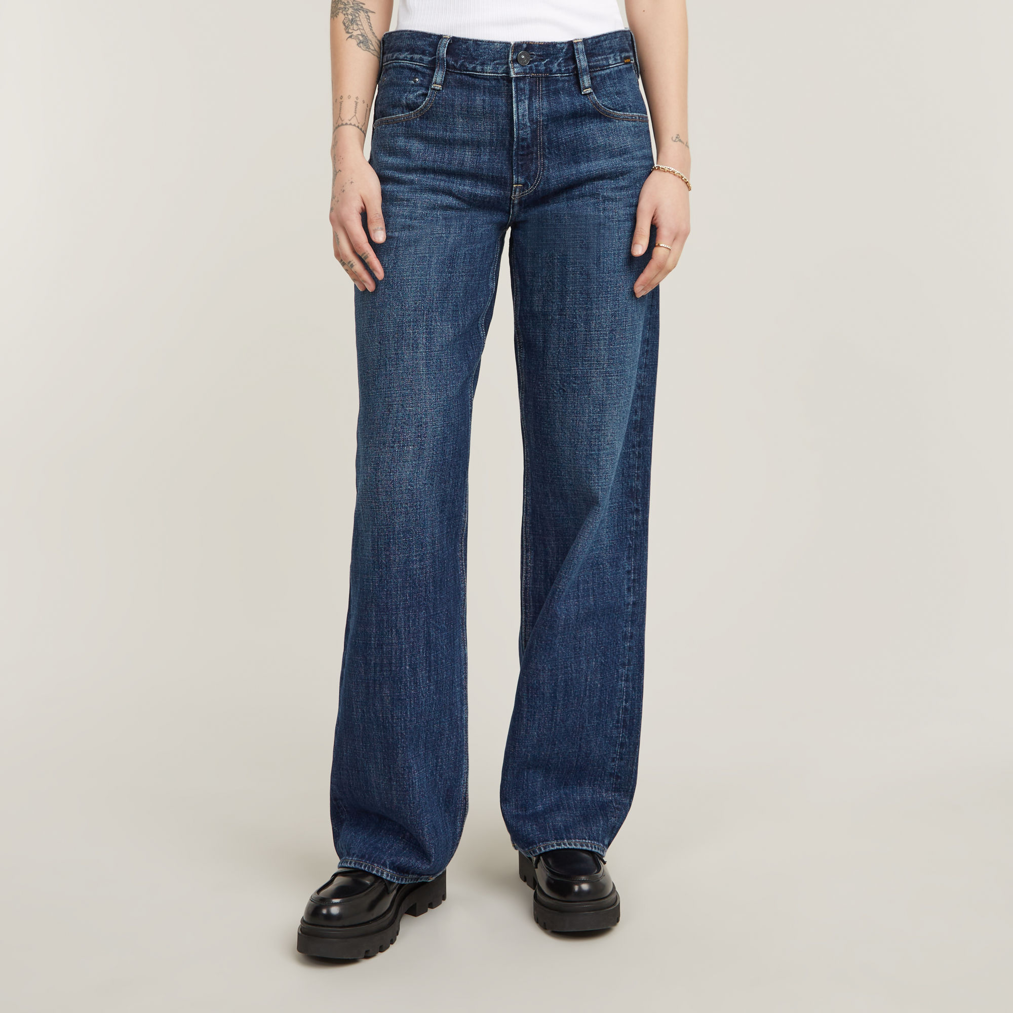 

Judee Low Waist Loose Jeans - Medium blue - Women