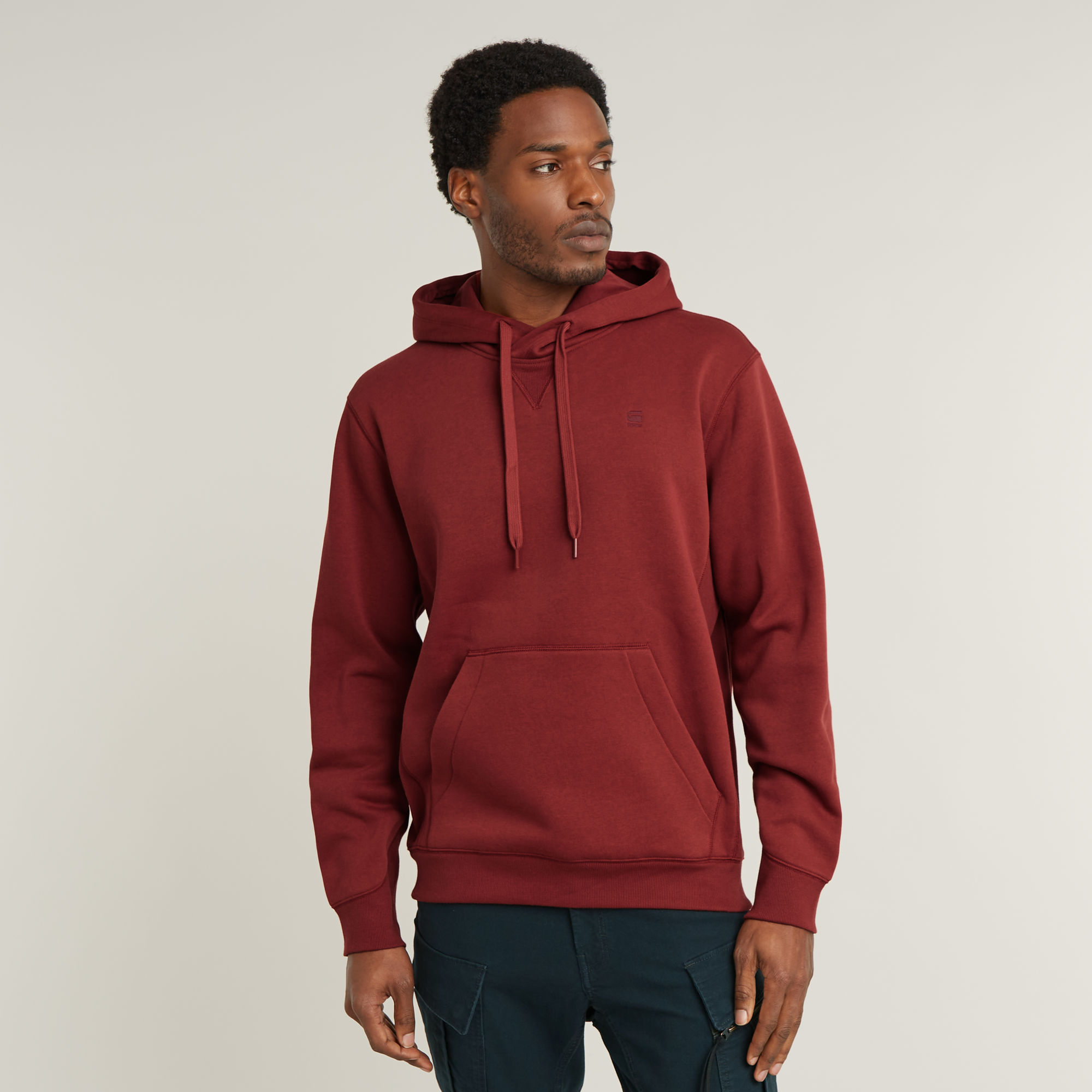 Premium Core Hooded Sweater - Rot - Herren