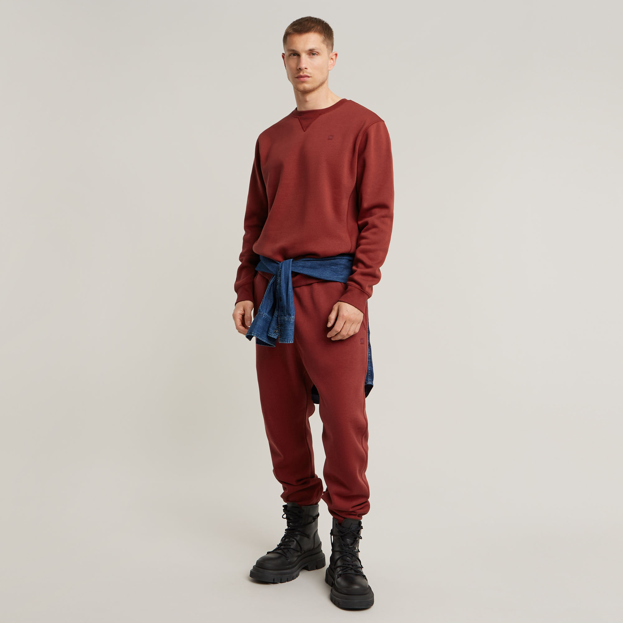 G-Star RAW Premium Core Sweater Rood Heren