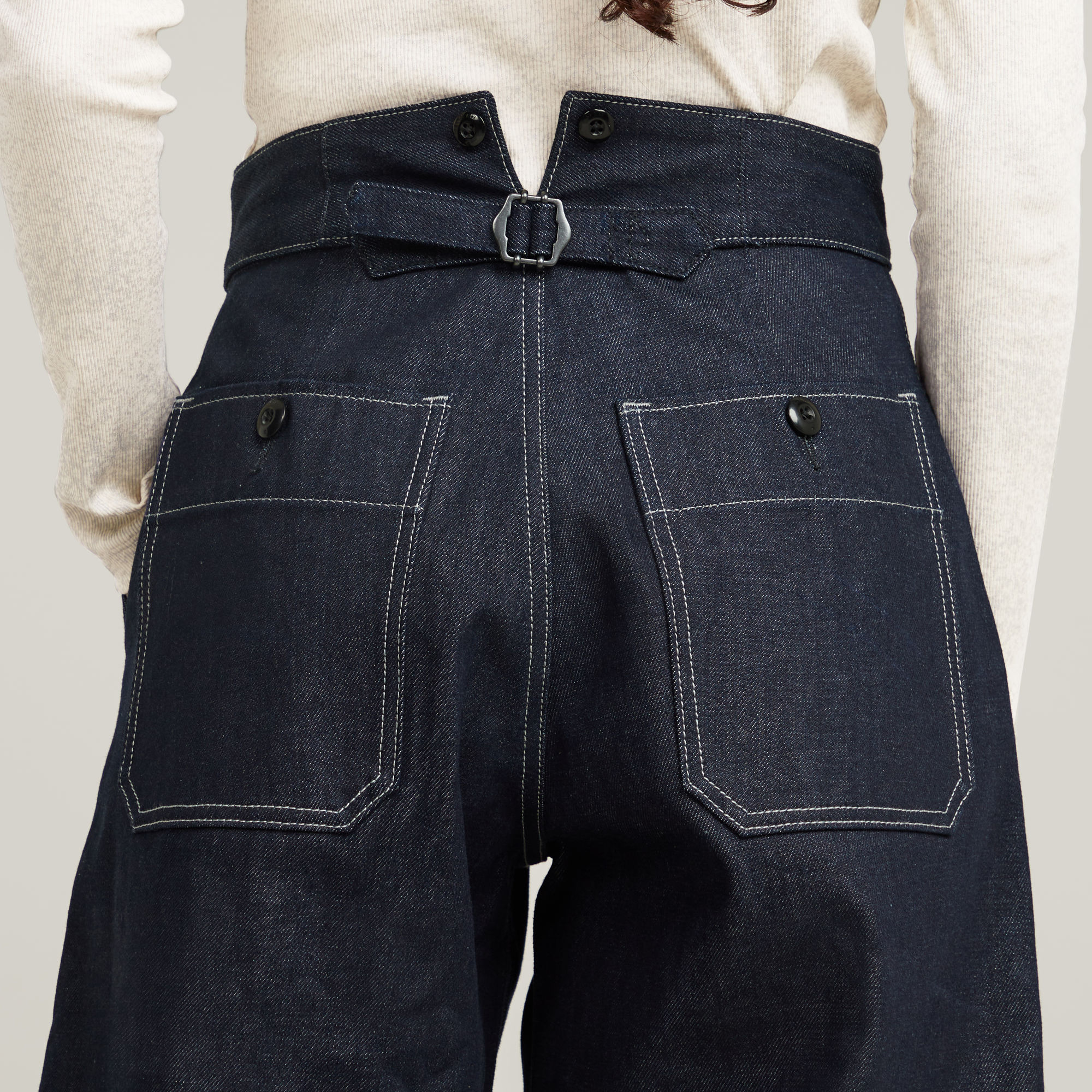 G-Star RAW Barrel Utility High Loose Jeans Donkerblauw Dames