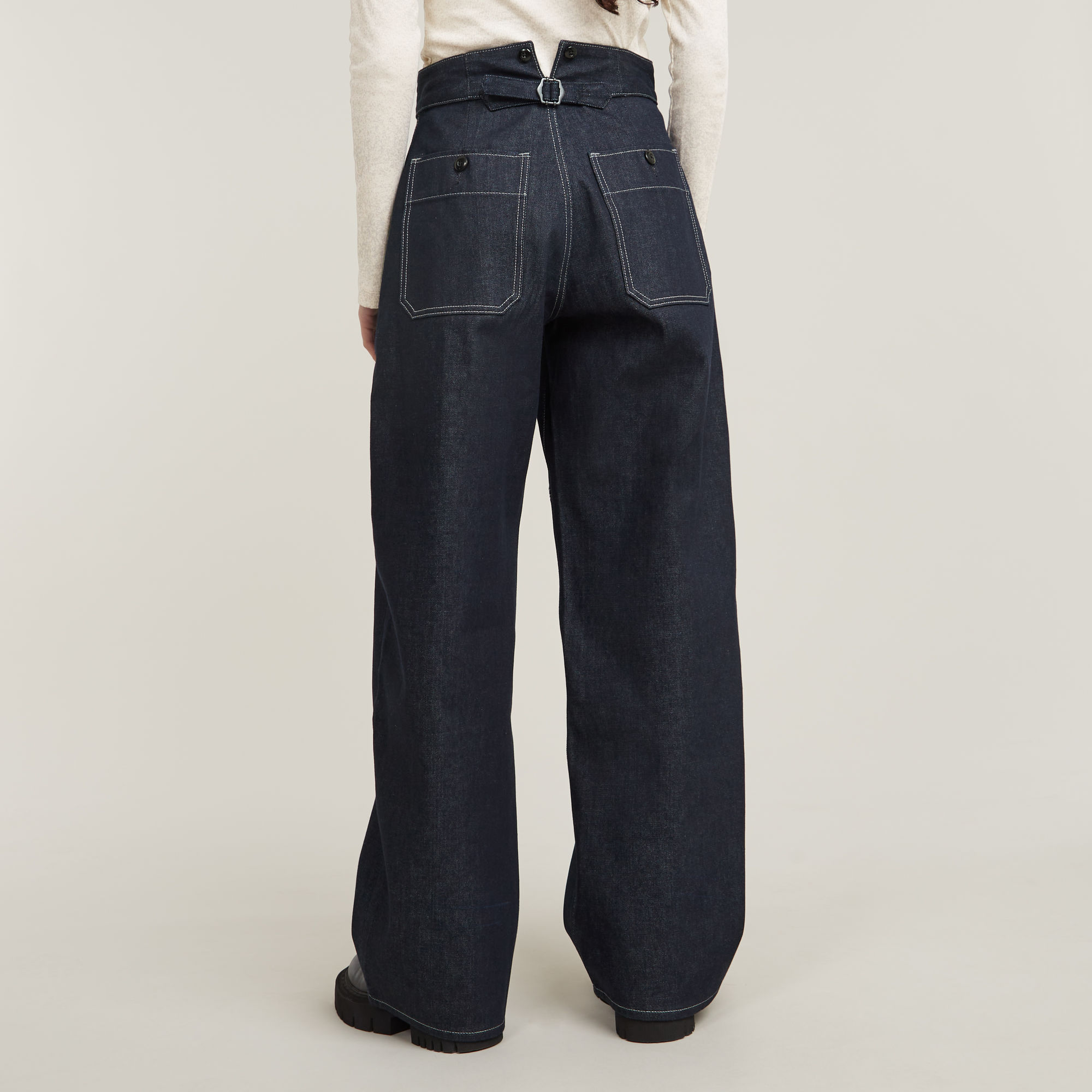 G-Star RAW Barrel Utility High Loose Jeans Donkerblauw Dames